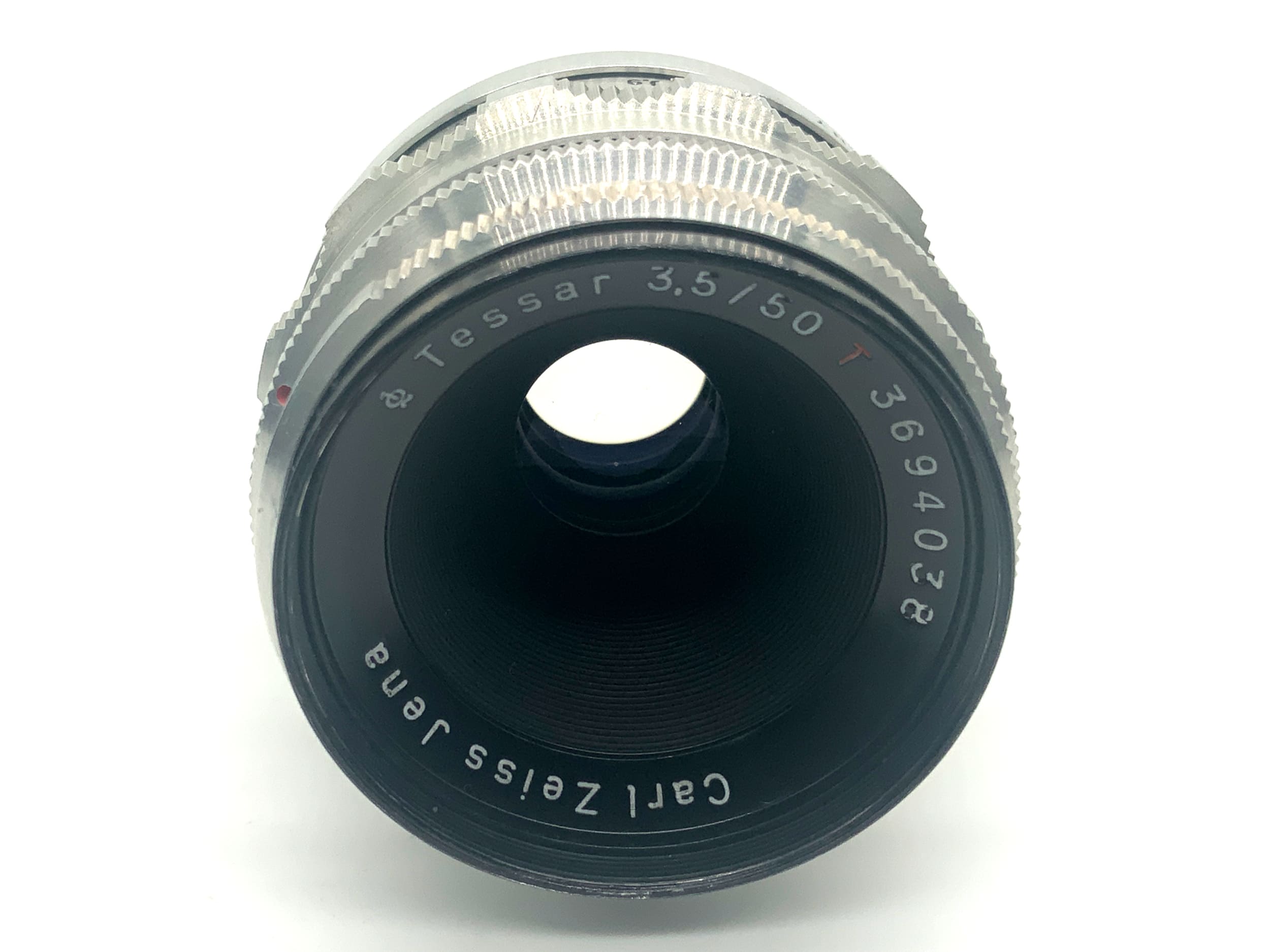 Carl Zeiss Jena Tessar Q1 14 Blades compact red T 50mm 1:3.5 Objektiv (M42)