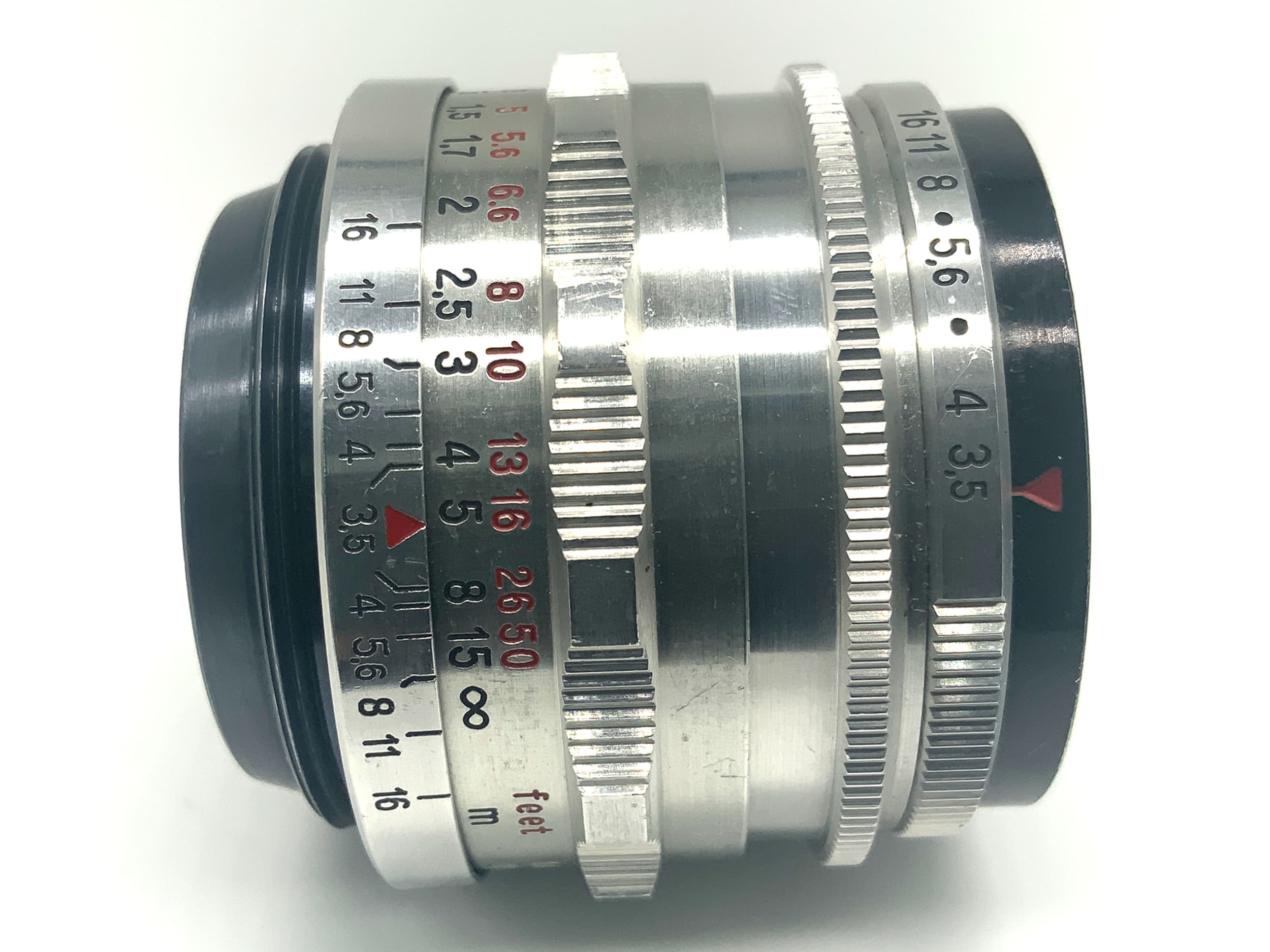 Carl Zeiss Jena Tessar Q1 14 Blades compact red T 50mm 1:3.5 Objektiv (M42)