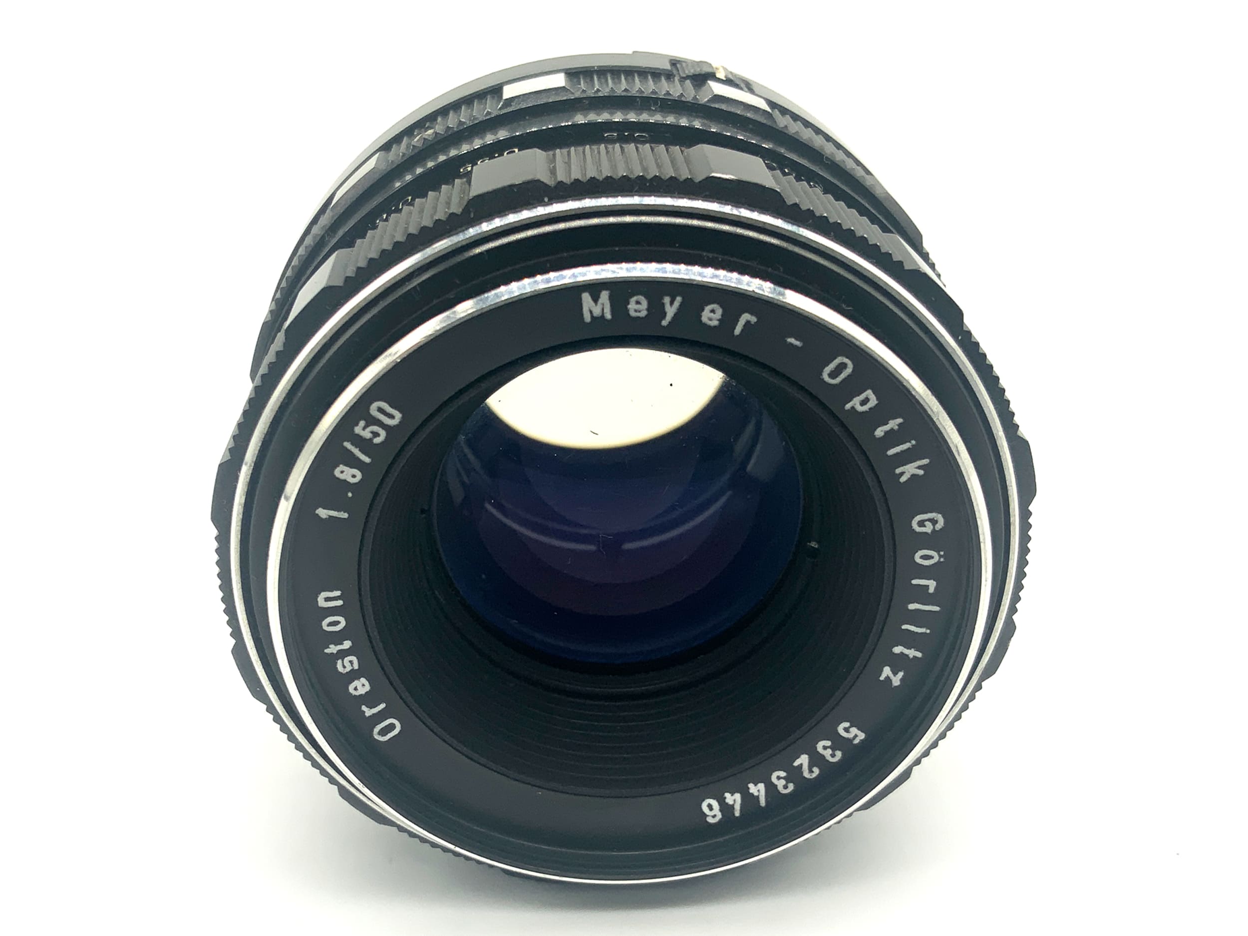 Meyer-Optik Görlitz Oreston 50mm 1:1.8 Objektiv Festbrennweite (EXA) Nebel!