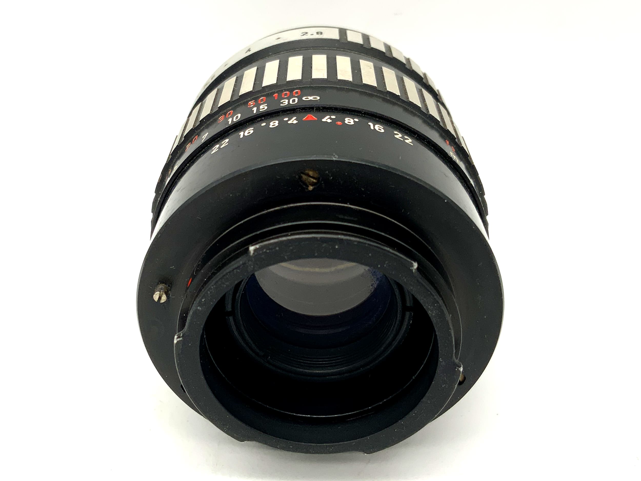 Meyer Optik Görlitz Orestor Zebra 100mm 1:2.8 Objektiv Festbrennweite (Exa)