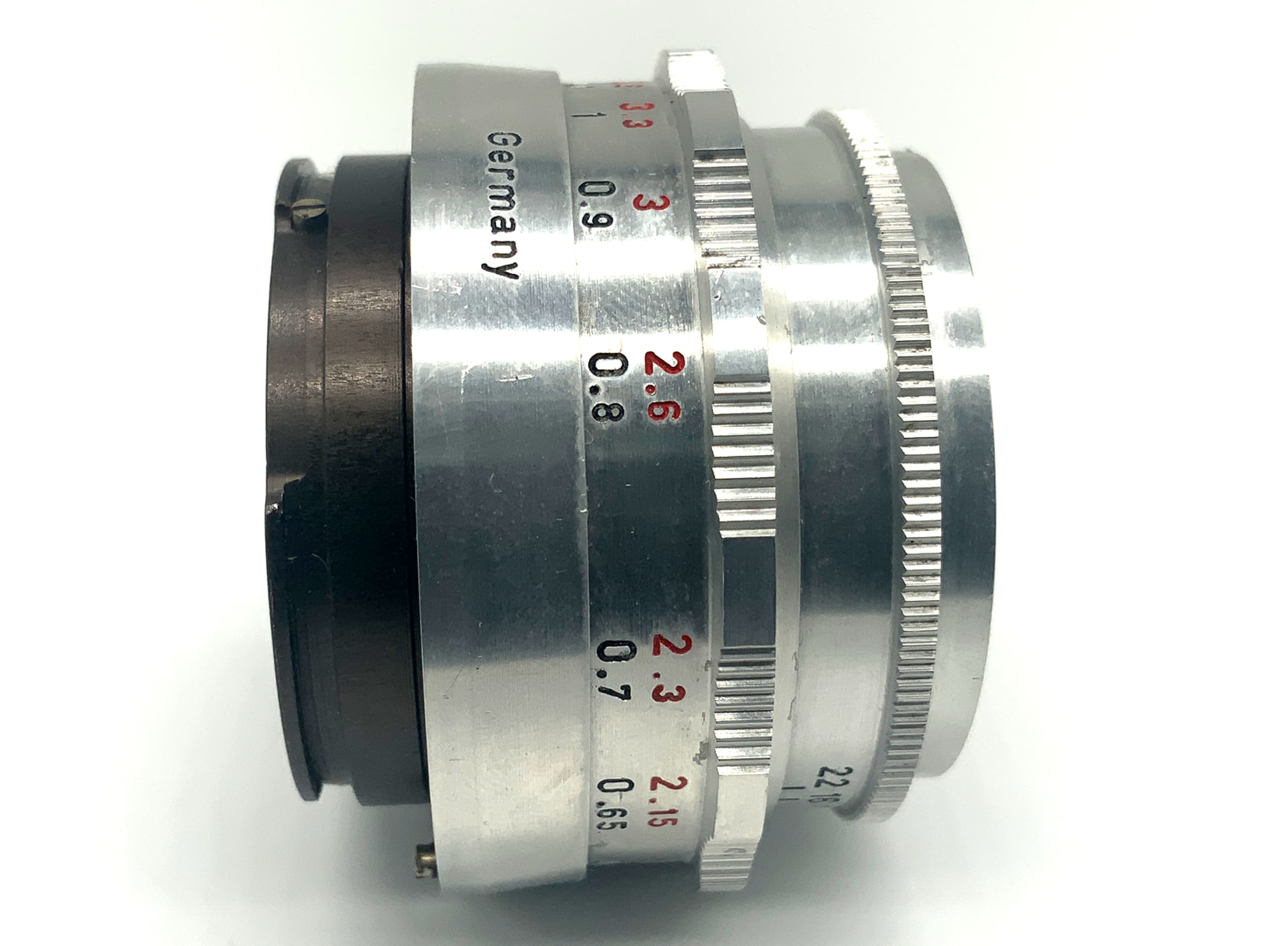 Meyer-Optik Görlitz Trioplan red V 12 Blades 50mm 1:2.9 Objektiv (EXA) Pilz!