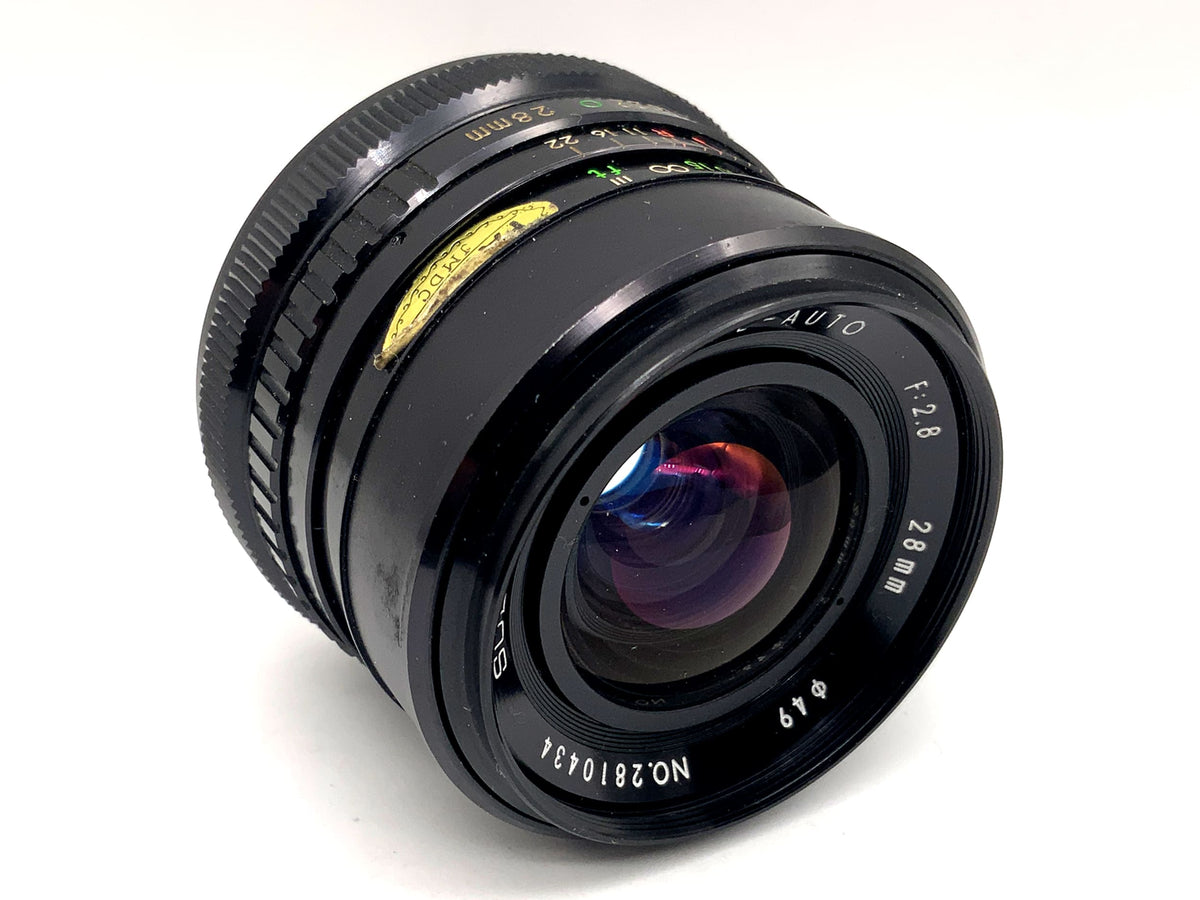 Objectif à focale fixe grand angle automatique Soligor 28 mm 1:2.8 (Canon FD)