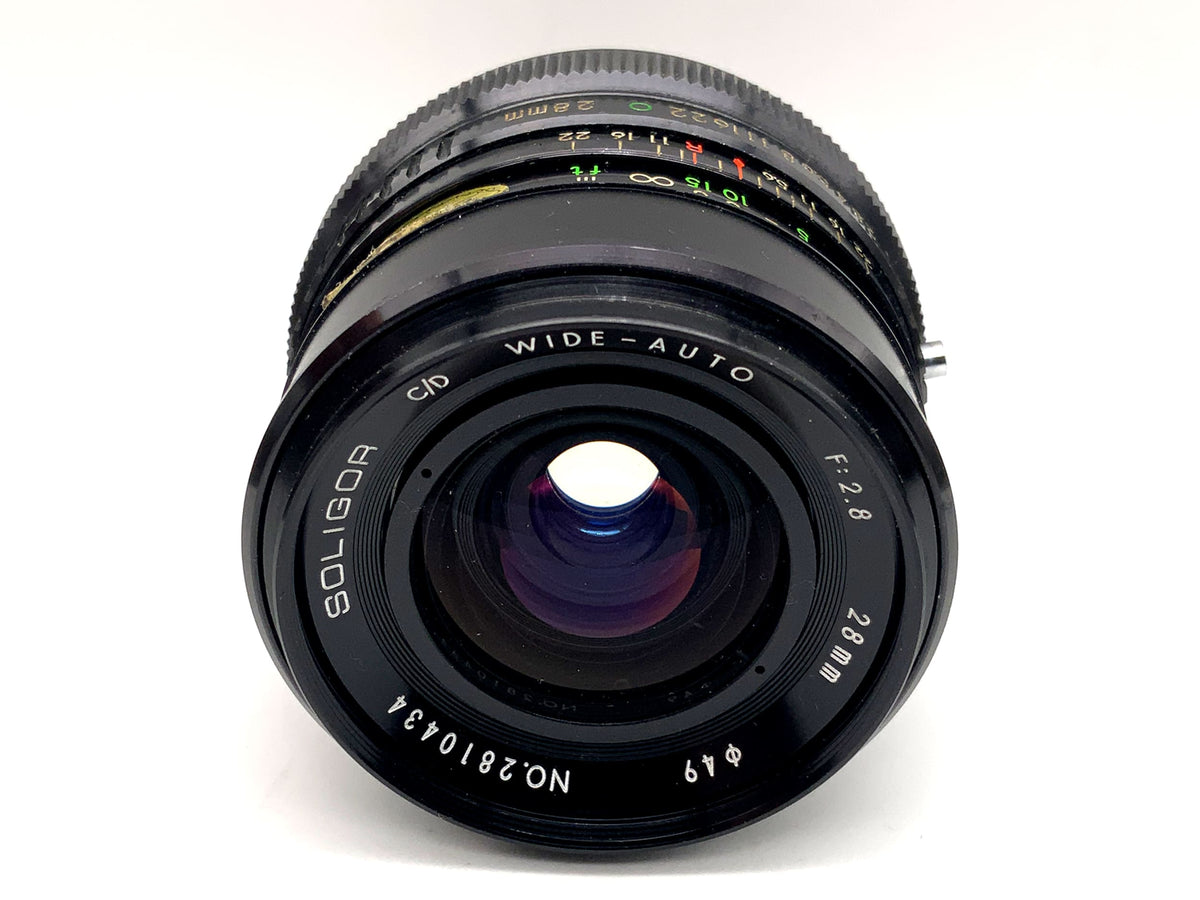 Objectif à focale fixe grand angle automatique Soligor 28 mm 1:2.8 (Canon FD)
