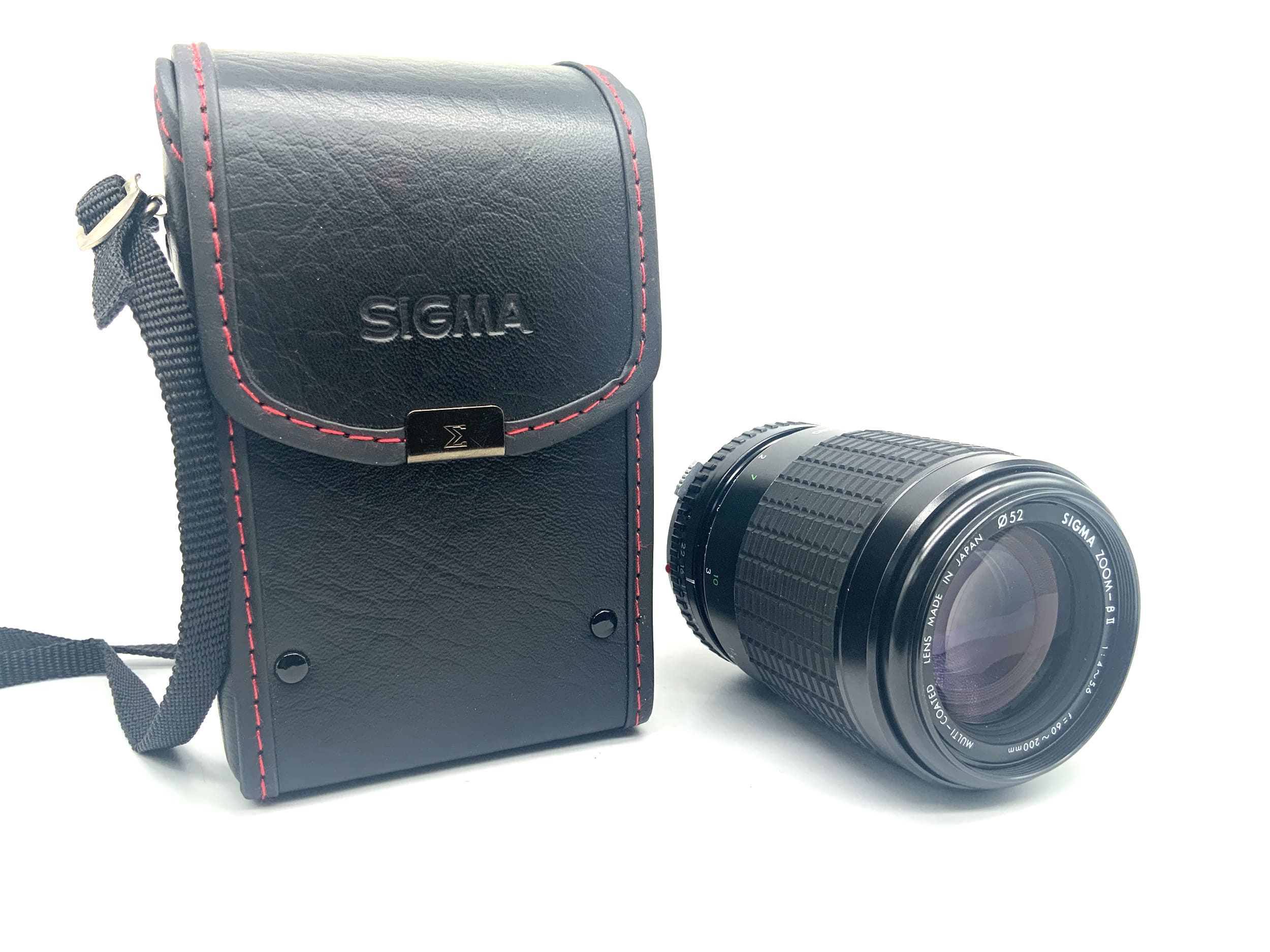Sigma Multi-Coated Zoom-ß II 60-200mm 1:4-5.6 Objektiv mit Tasche (Olympus OM)