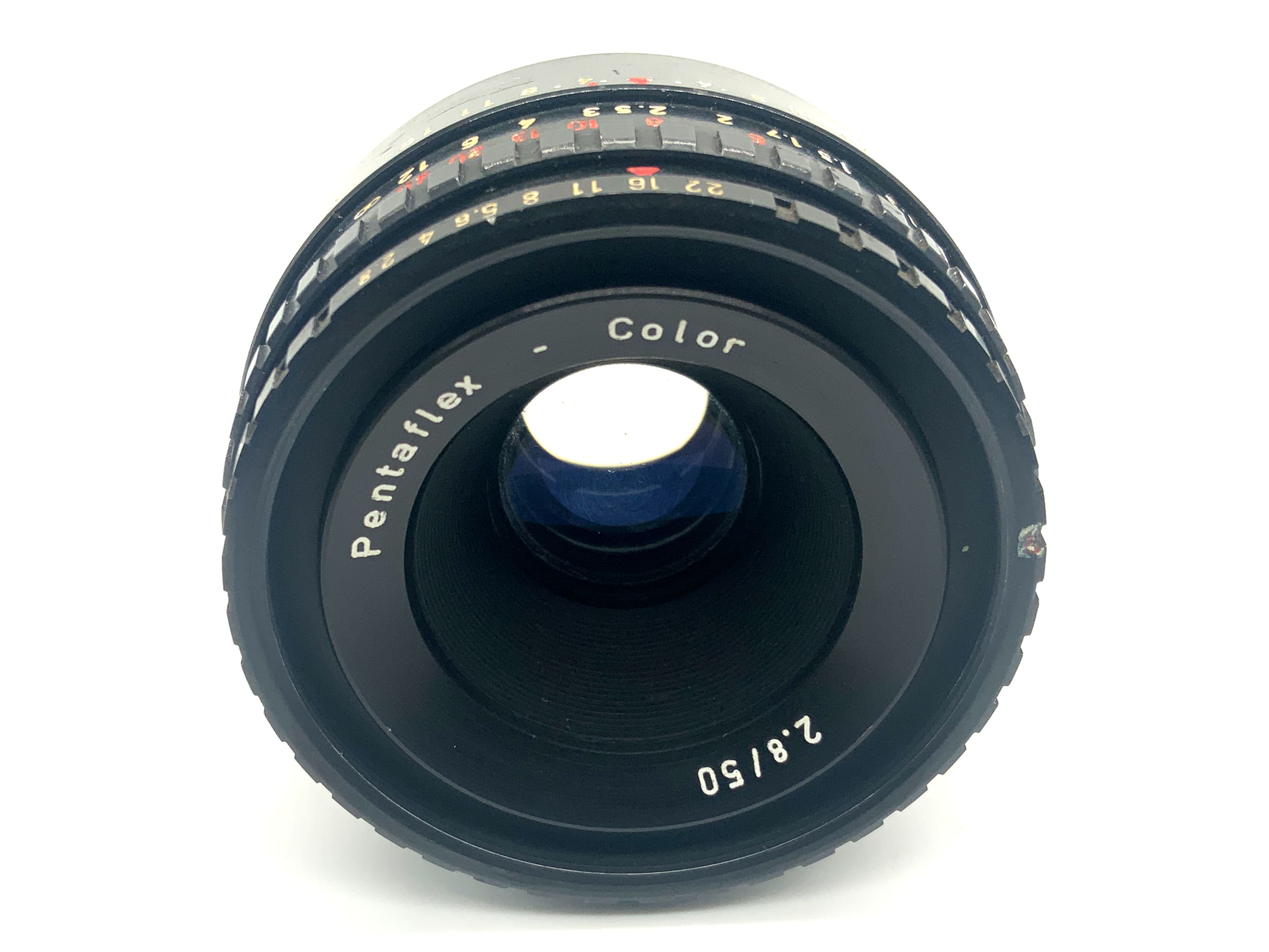 Pentaflex Color 50mm 1:2,8 Objektiv Festbrennweite (M42)