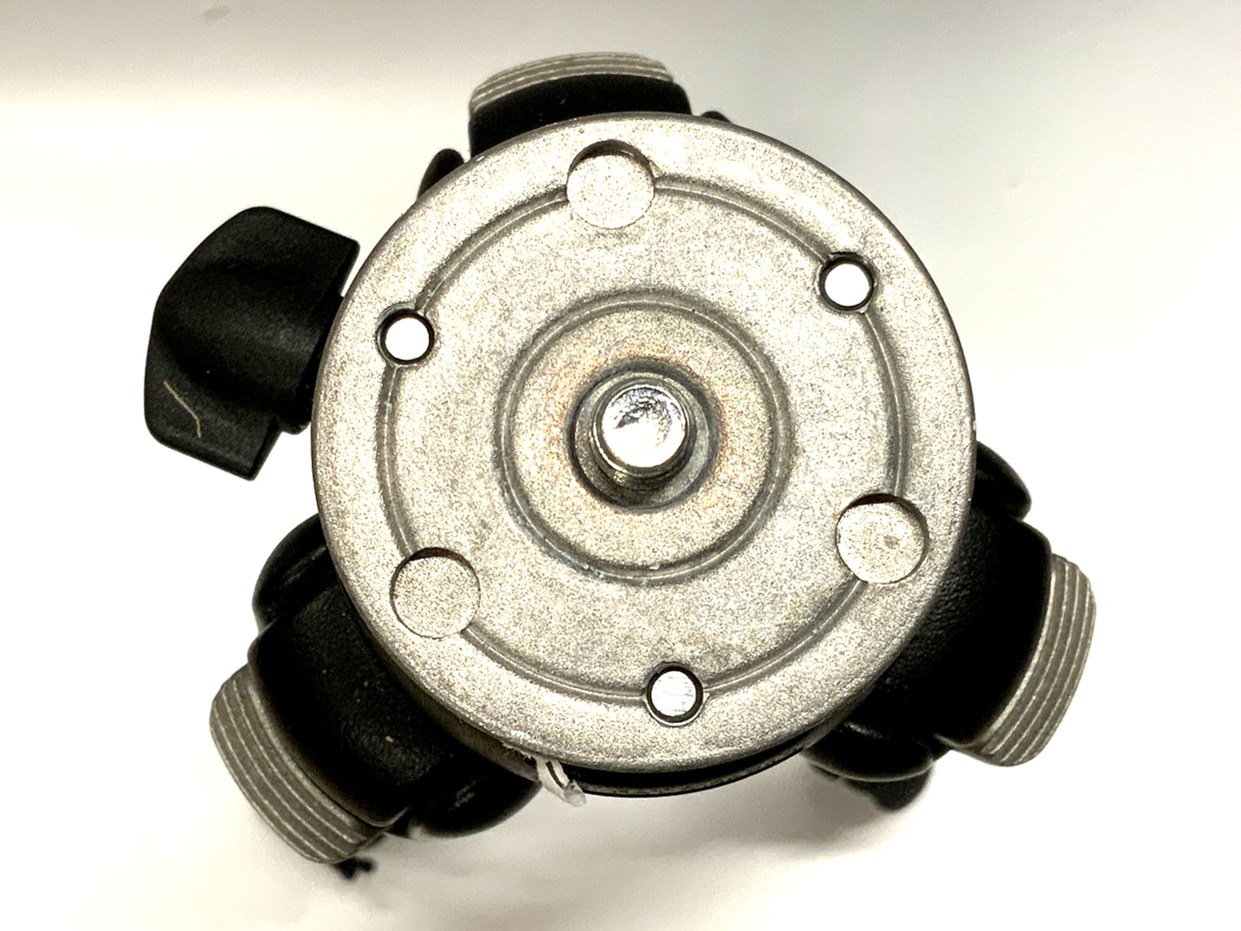 Manfrotto 190PROB Stativ schwarz MC15 mit schwenkbarer Mittelsäule Fotostativ