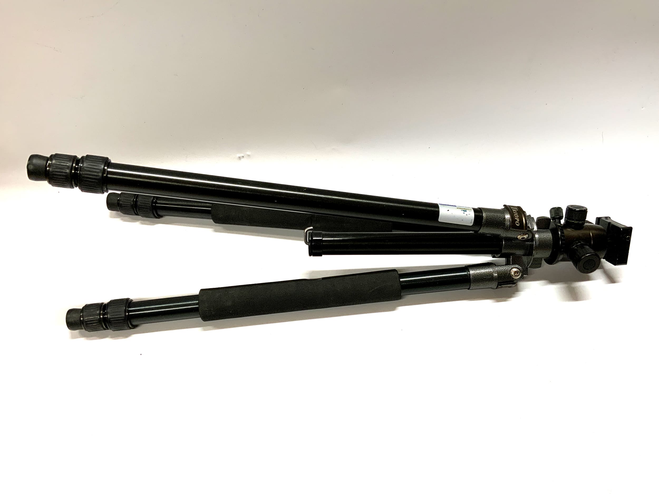 Tripo MX-1227 Stativ schwarz mit Triope B-2 Stativkopf und GS-13-15 Fotostativ