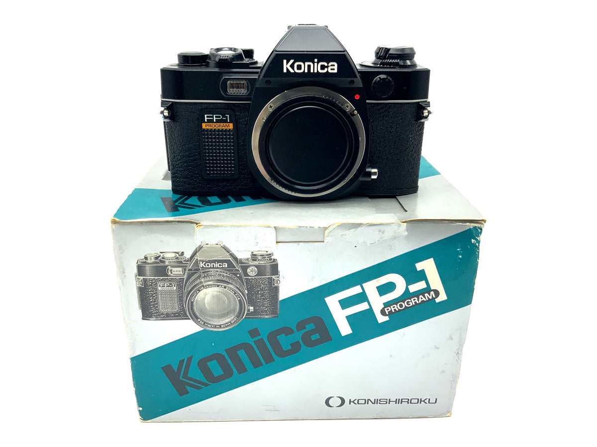 Konica FP-1 Programm SLR in OVP 35mm SLR analog Body (Konica AR)