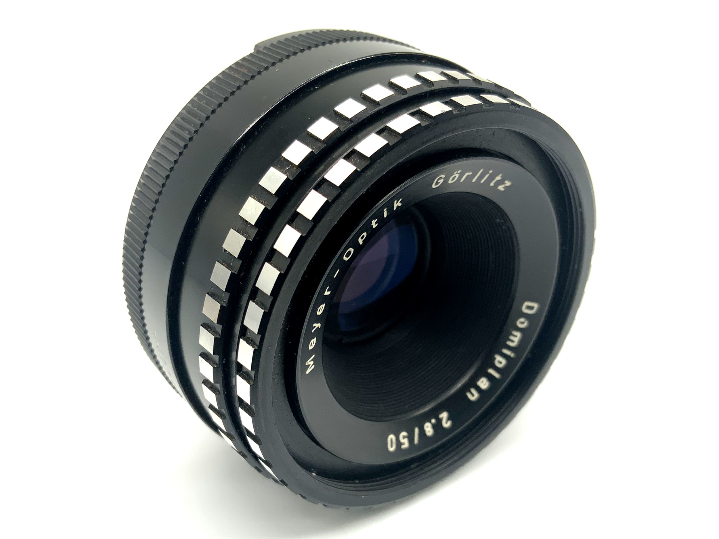 Meyer Optik Görlitz Domiplan 50mm 1:2,8 Objektiv Festbrennweite (EXA) Pilz!