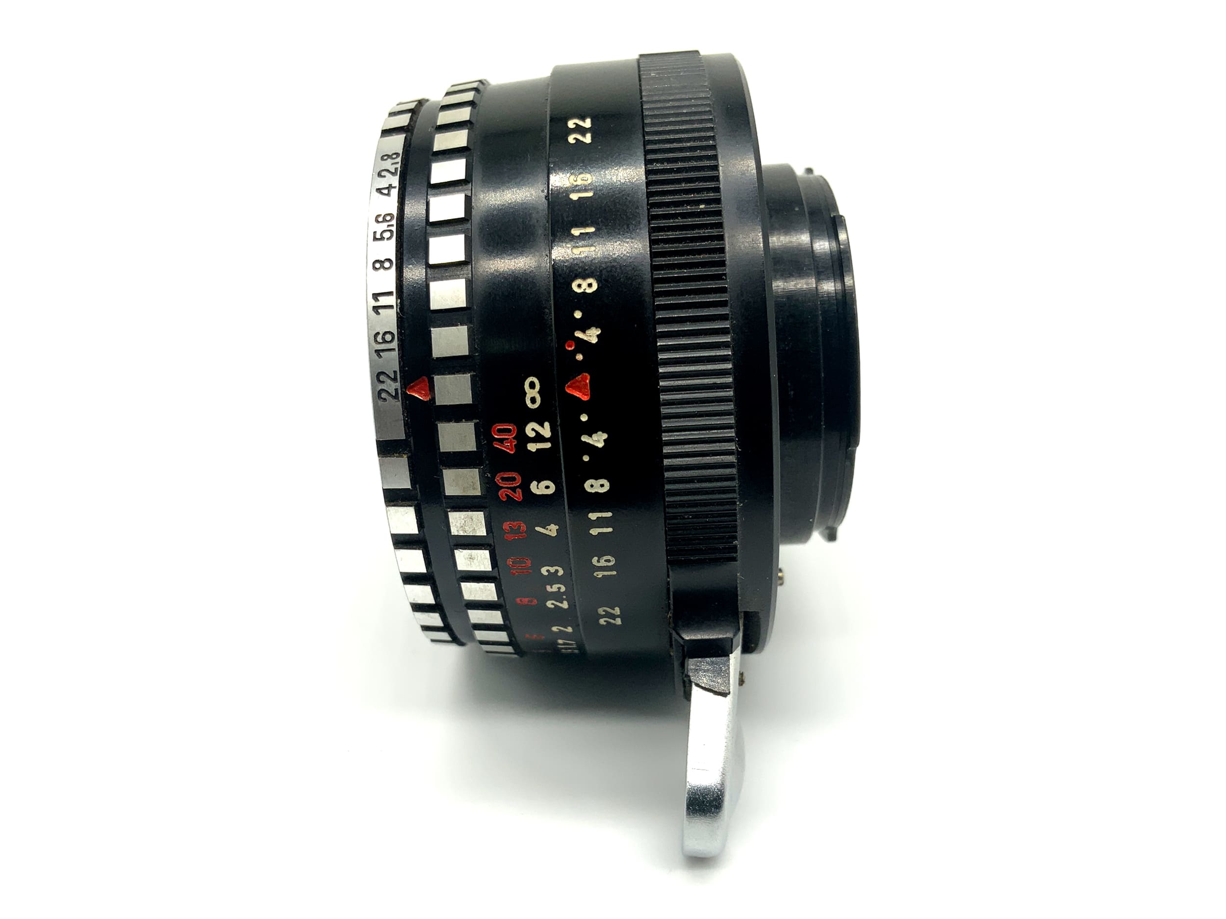 Meyer Optik Görlitz Domiplan 50mm 1:2,8 Objektiv Festbrennweite (EXA) Pilz!