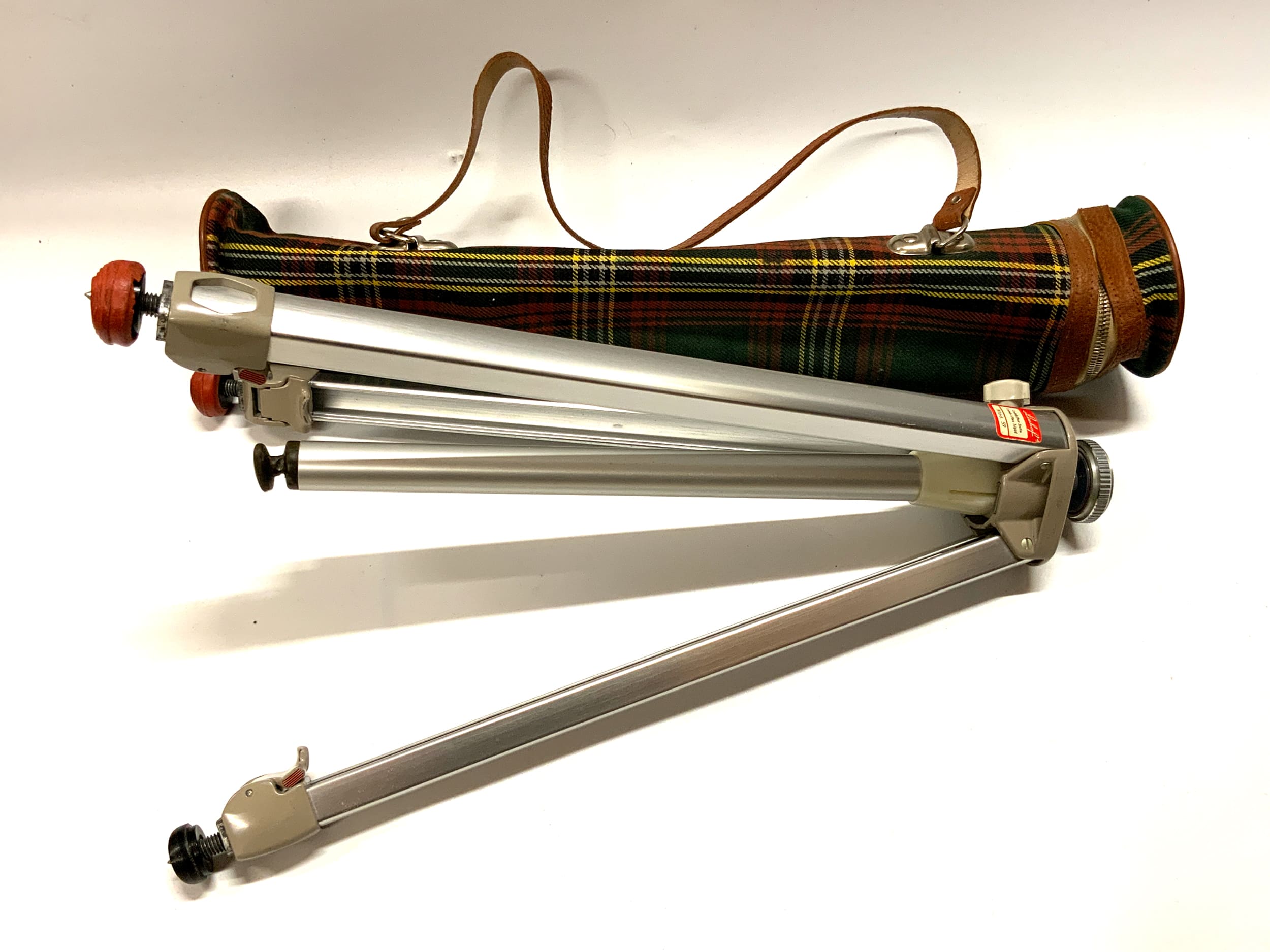 Linhof Mod.59 Stativ silber Combiflex-Stativ Alustativ Dreibeinstativ Fotostativ