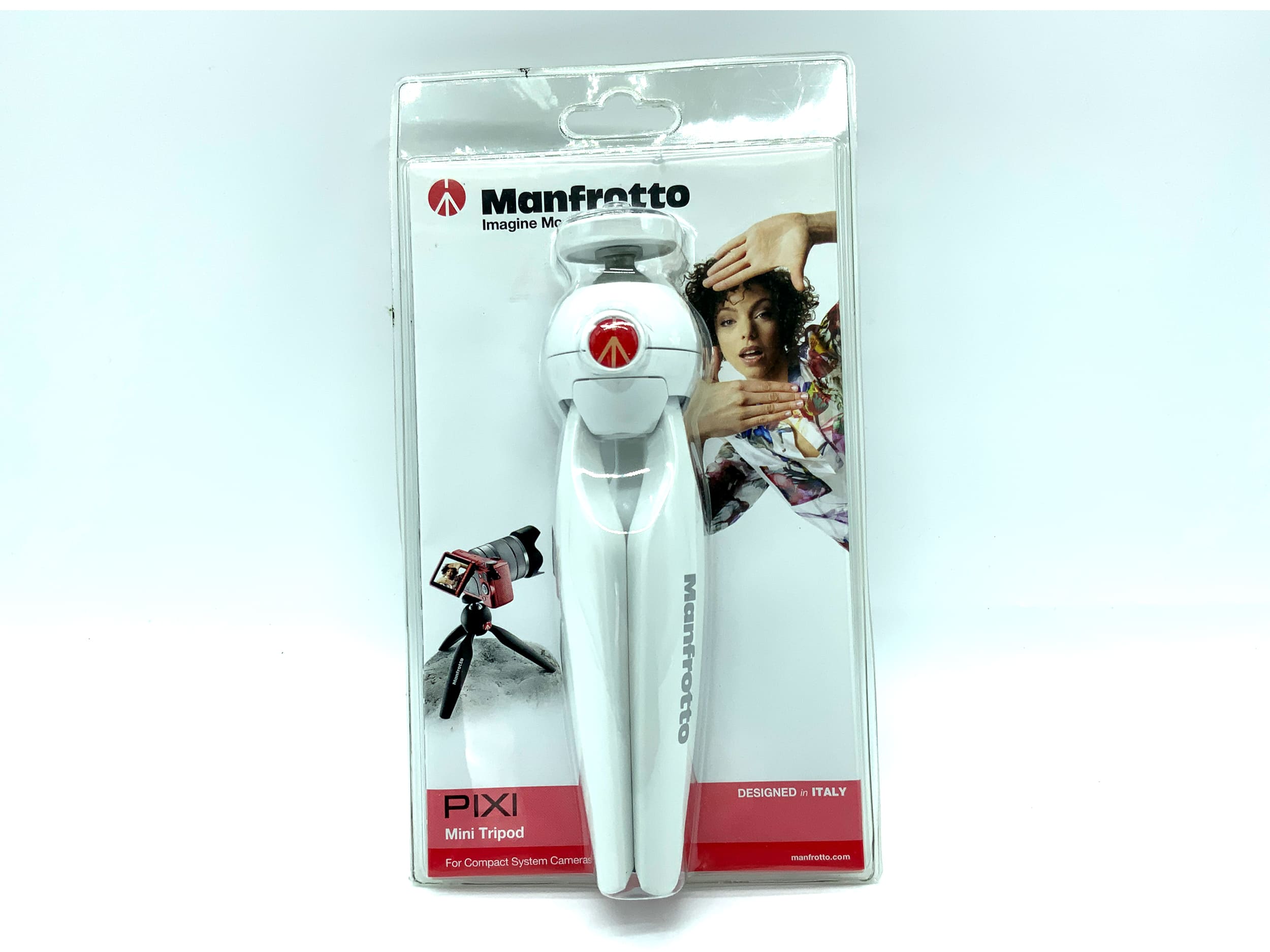 Manfrotto PIXI Tischstativ weiß mini Tripod