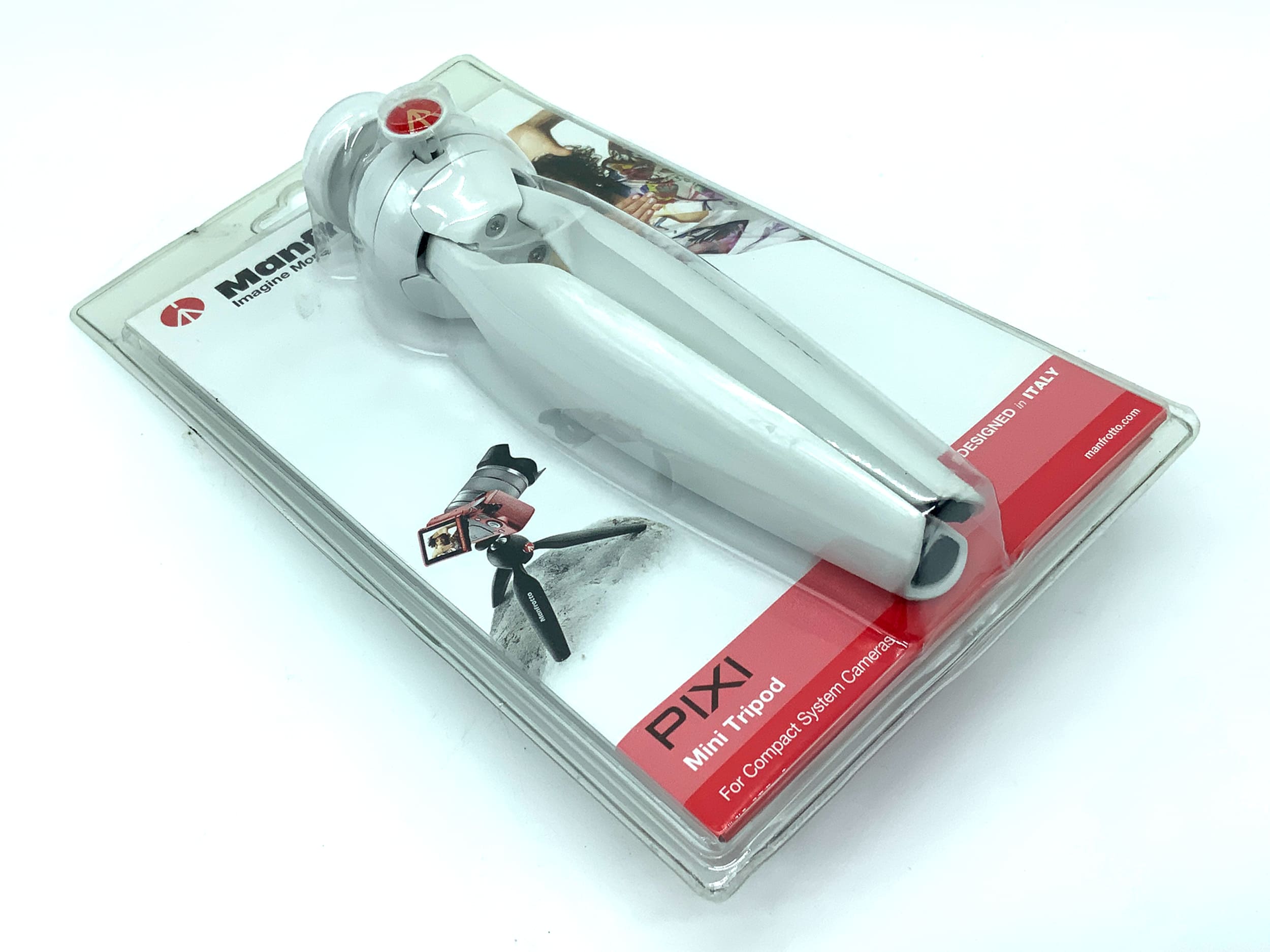 Manfrotto PIXI Tischstativ weiß mini Tripod