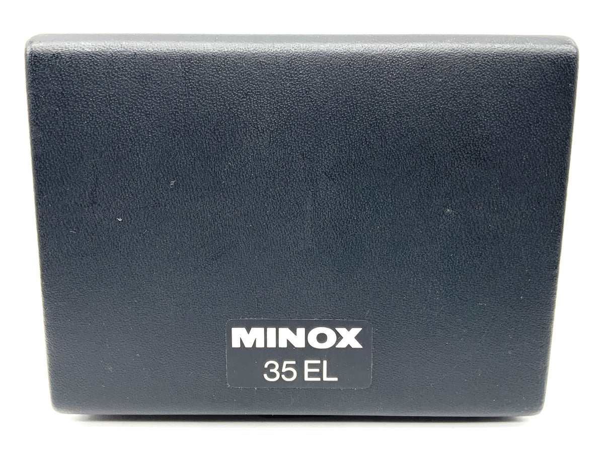 Sac Minox 35 EL, noir, étui vide, étui rigide, cuir, sac pour appareil photo
