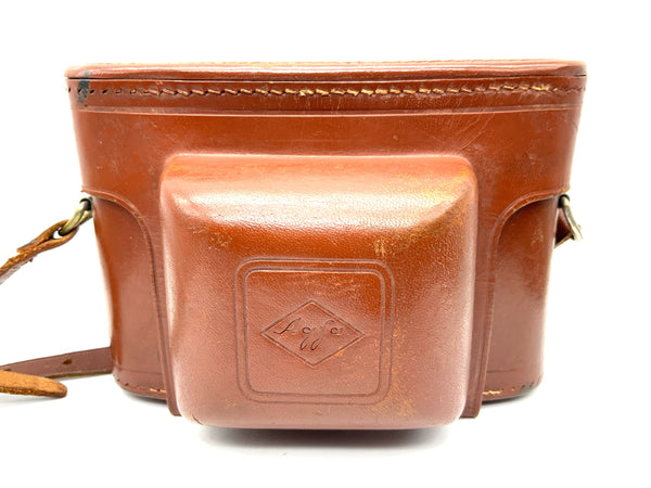 Agfa 6028 Bereitschaftstasche braun für Super Silette Leder Case Fototasche