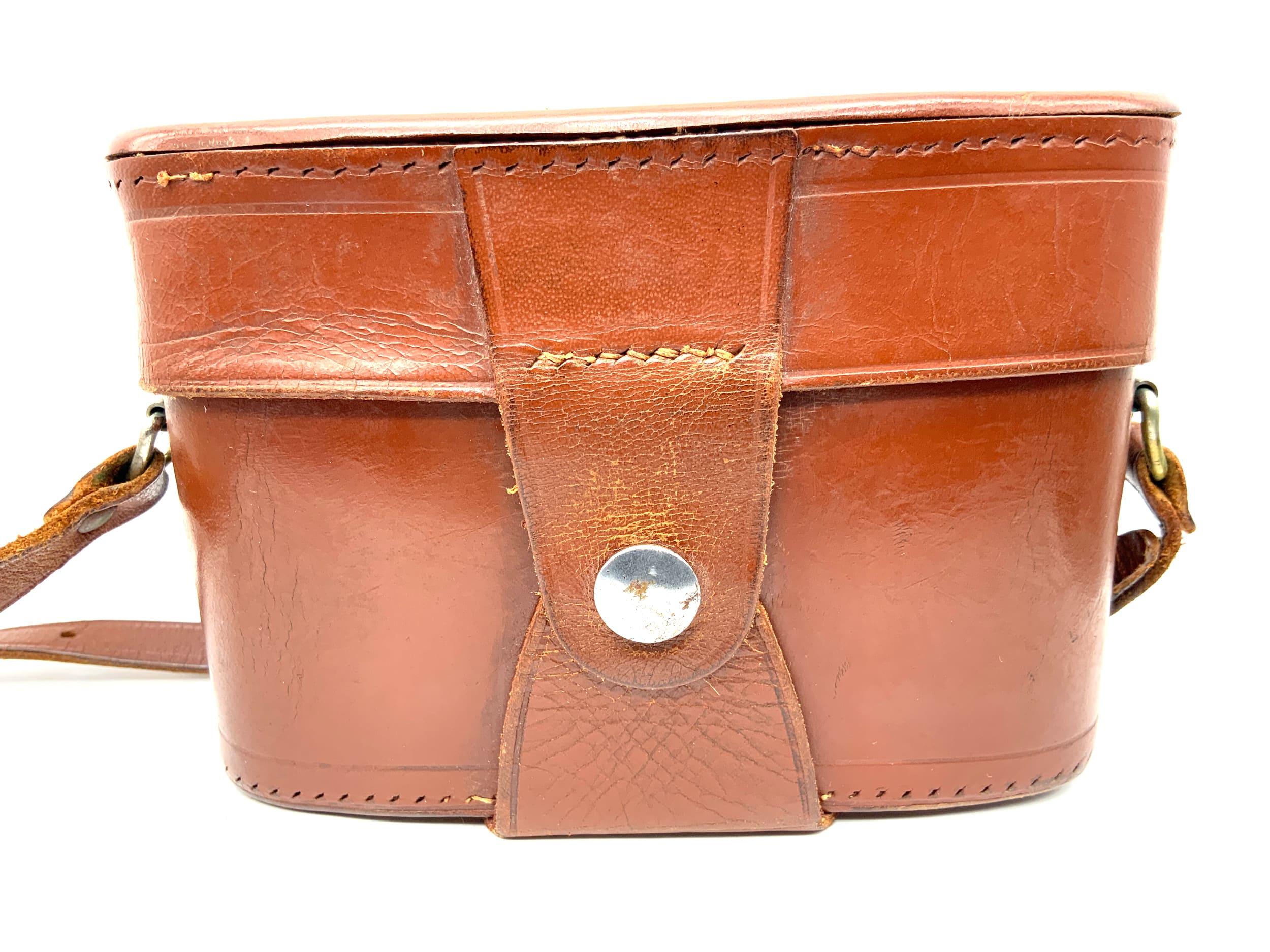 Agfa 6028 Bereitschaftstasche braun für Super Silette Leder Case Fototasche