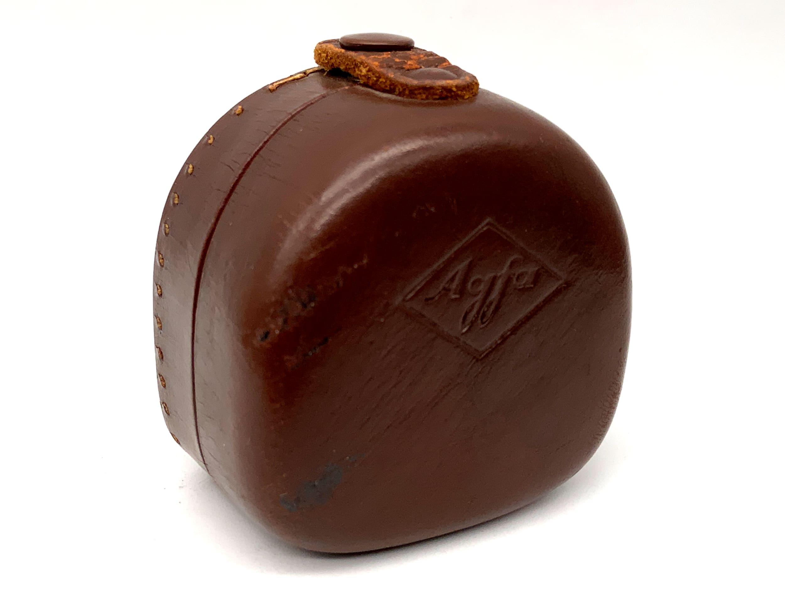 Agfa 6085 Bereitschaftstasche braun Leder Case Fototasche Kameratasche