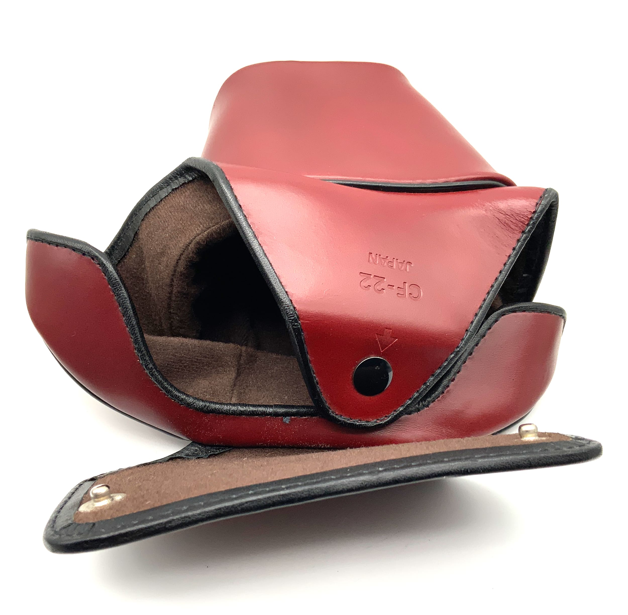 Nikon CF-22 Bereitschaftstasche rot !NUR OBERTEIL! Leder Kameratasche F3 HP SLR