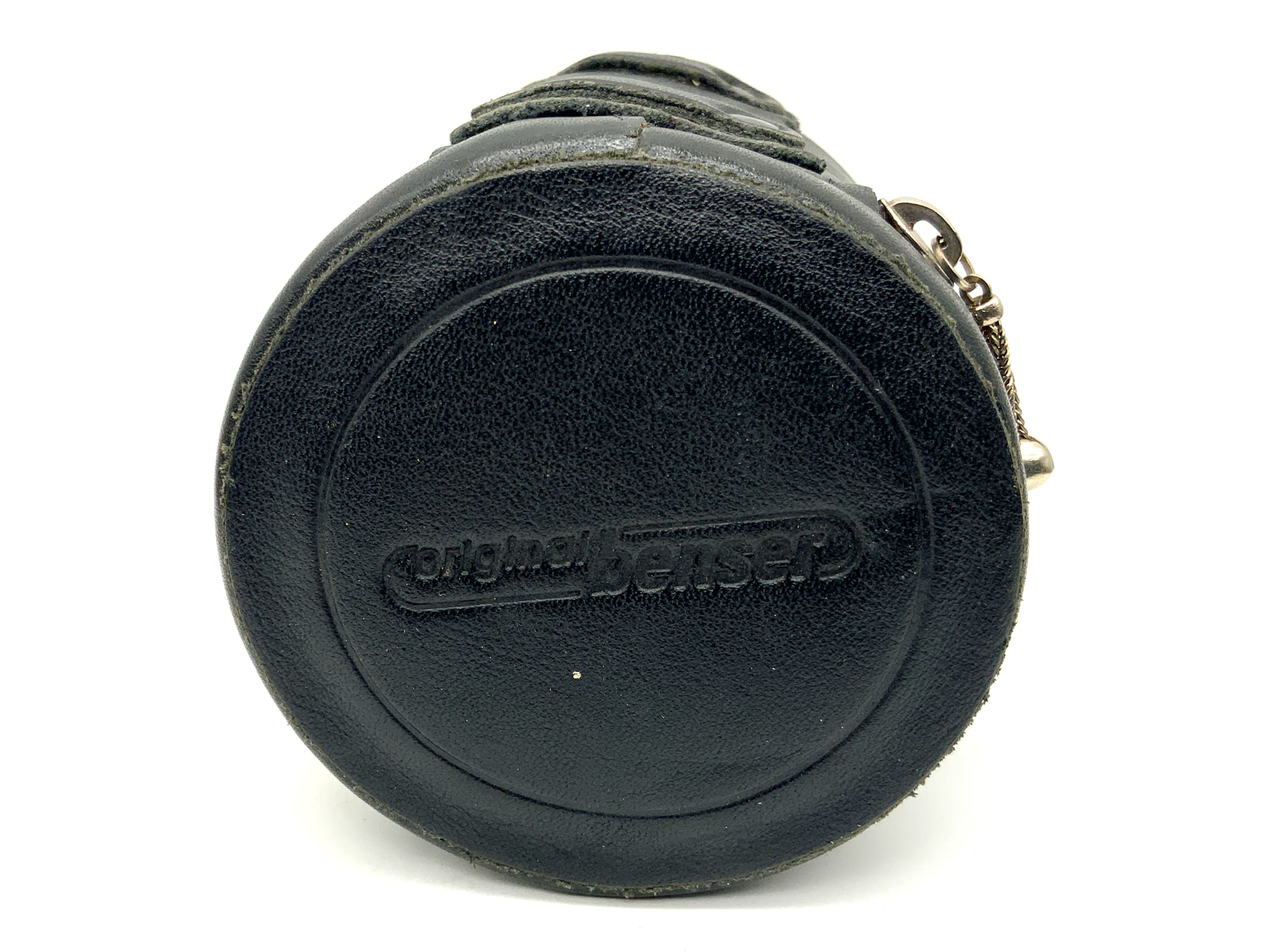 Original Benser ca. 8x7,5cm Köcher schwarz Leder Soft Lens Case Lens Case