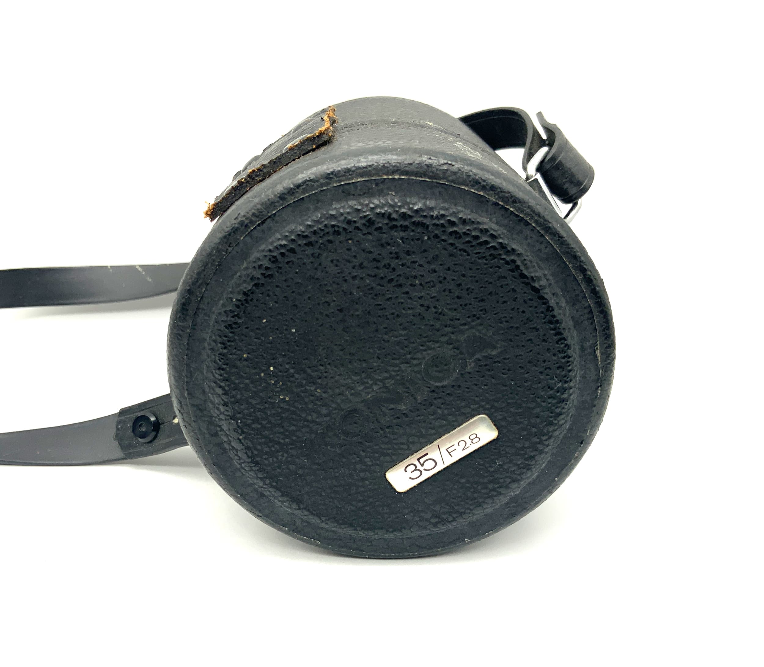 Konica 35/F2.8 Köcher schwarz Objektivköcher Hard Case Lens Case