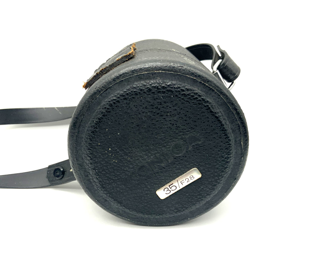 Konica 35/F2.8 Köcher schwarz Objektivköcher Hard Case Lens Case