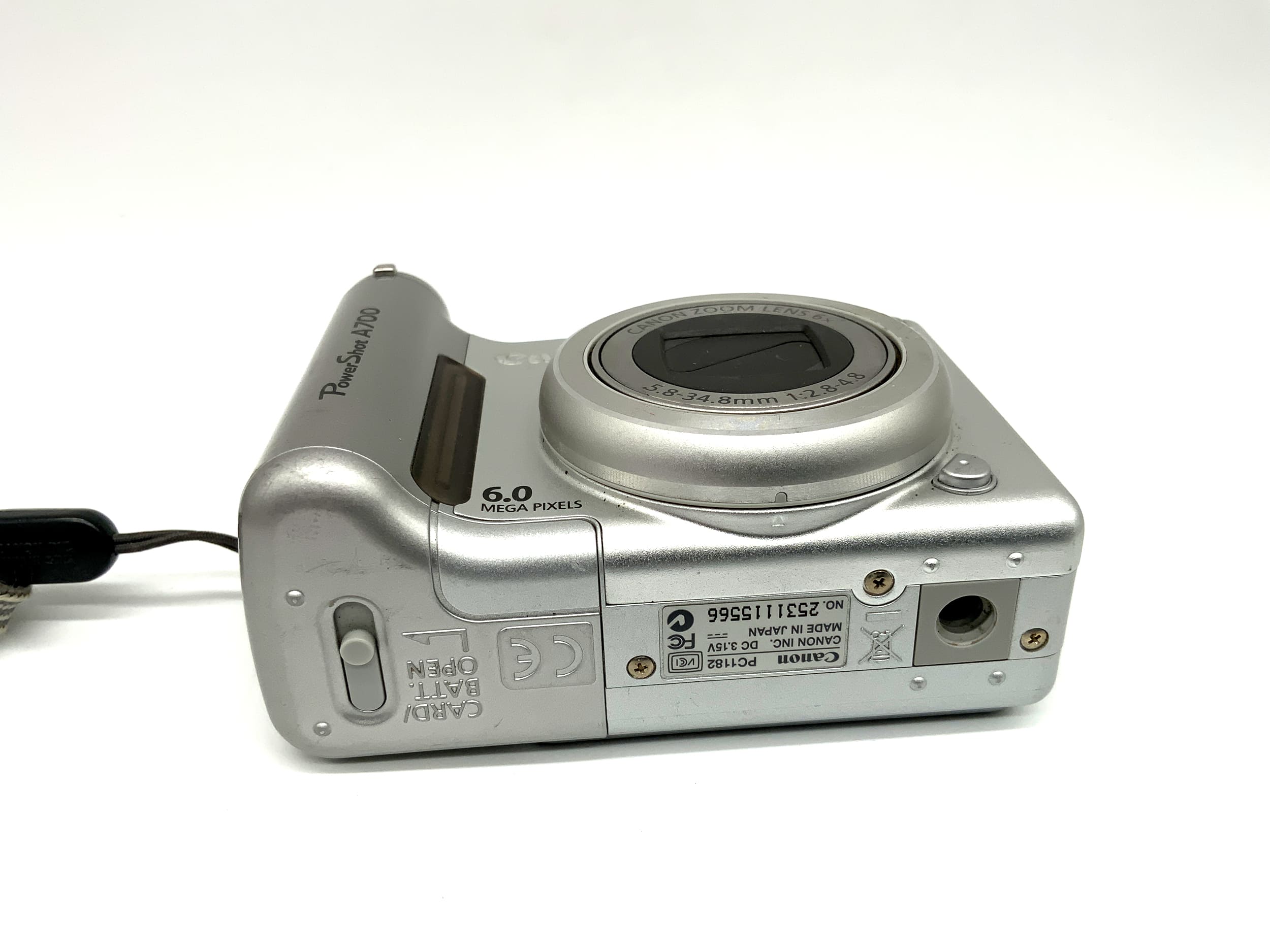 Canon PowerShot A700 Digitale Kompaktkamera mit 5.8-34.8mm 1:2.8-4.8