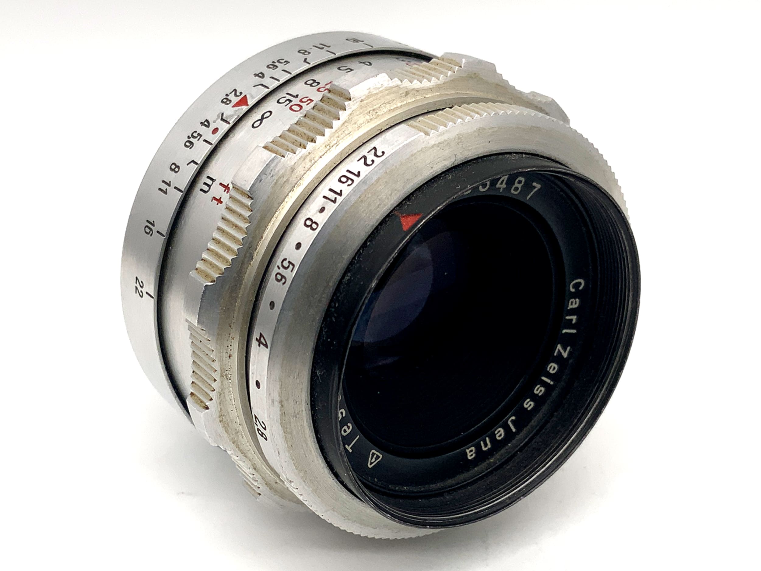 Carl Zeiss 50mm 1:2.8 Objektiv Tessar Festbrennweite (Exa)