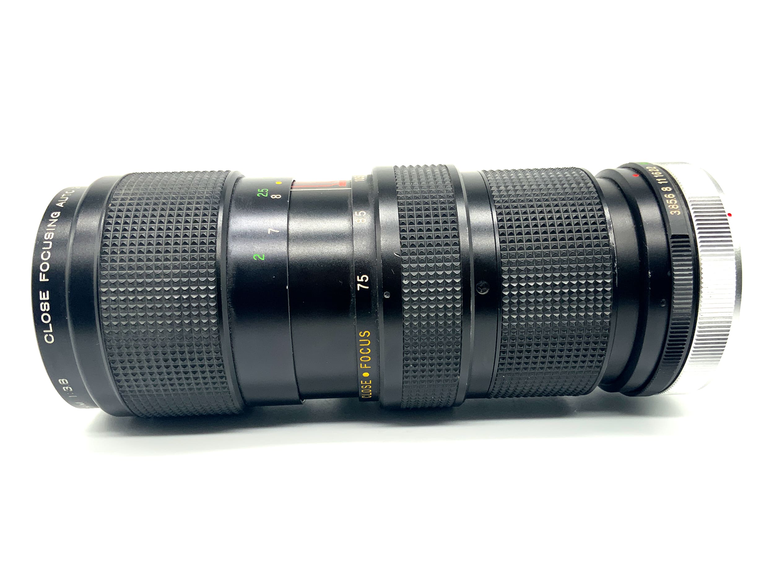 Vivitar Close Focusing Auto Zoom 75-205mm 1:3.8 Objektiv Zoomobjektiv (Canon FD)
