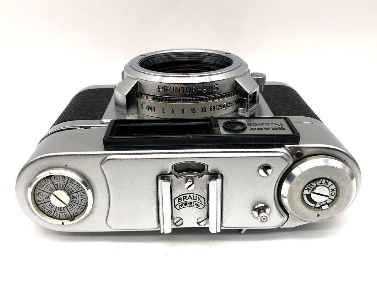 Braun Paxette Sucherkamera Prontor-SVS (ohne Objektiv) Analogkamera
