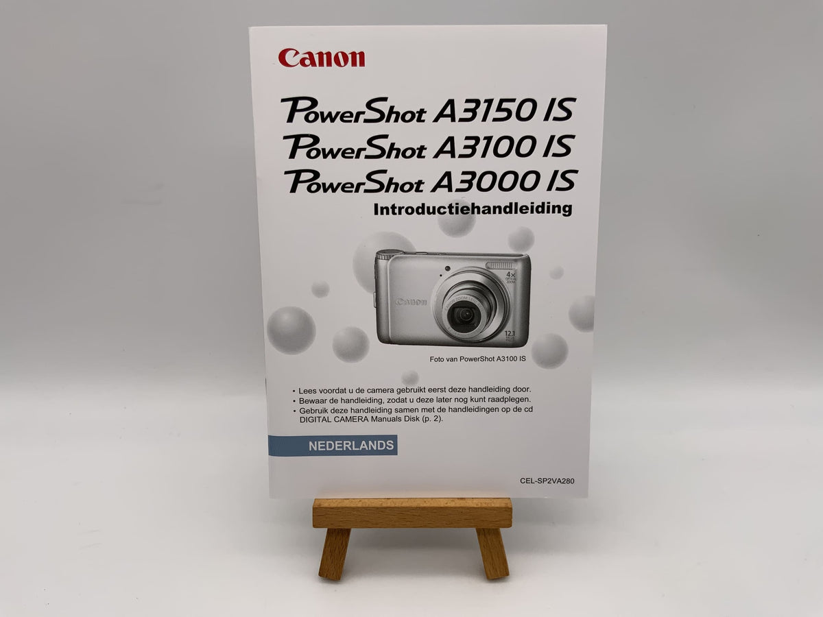 Canon PowerShot A3150 IS A3100 IS / A3000 IS User Manual Dutch