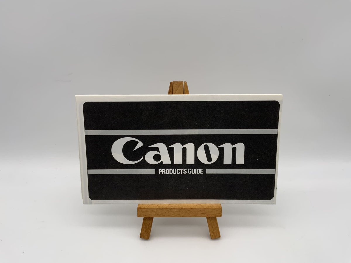 Canon Products Guide User Manual English