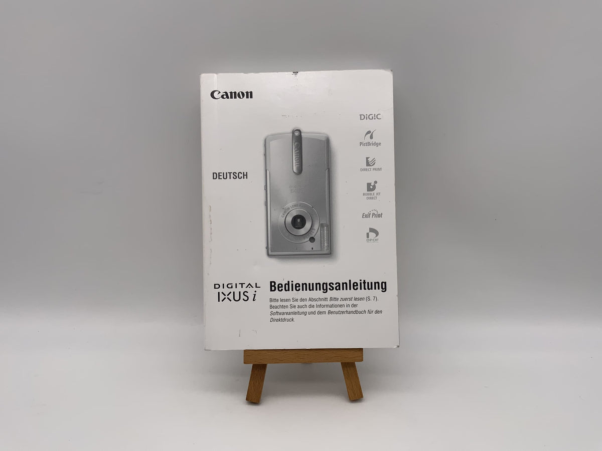 Manuel d'utilisation du Canon IXUS i (allemand)