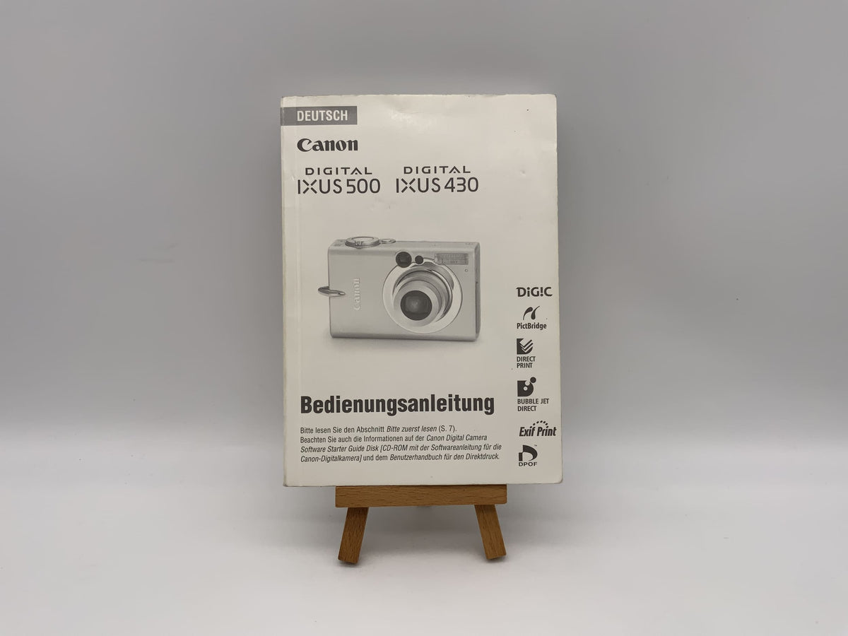 Manuel d'utilisation Canon IXUS 500 IXUS 430 (allemand)