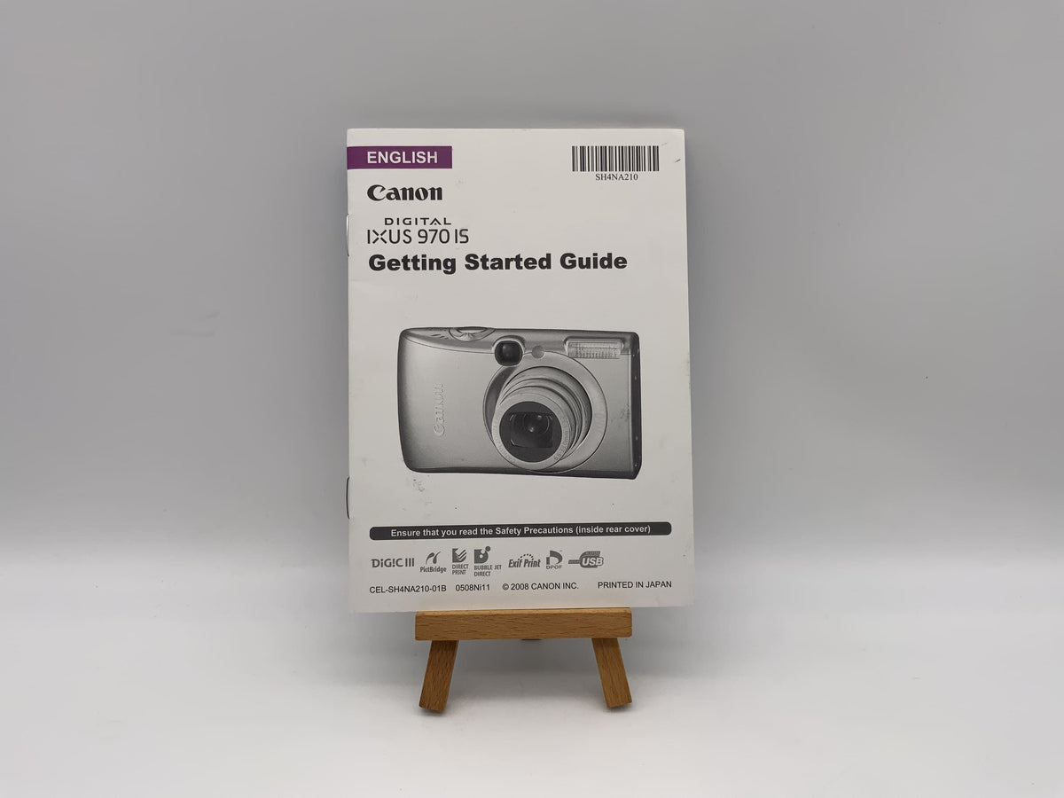 Guide de démarrage rapide du Canon IXUS 970 IS - Manuel d'utilisation (anglais)