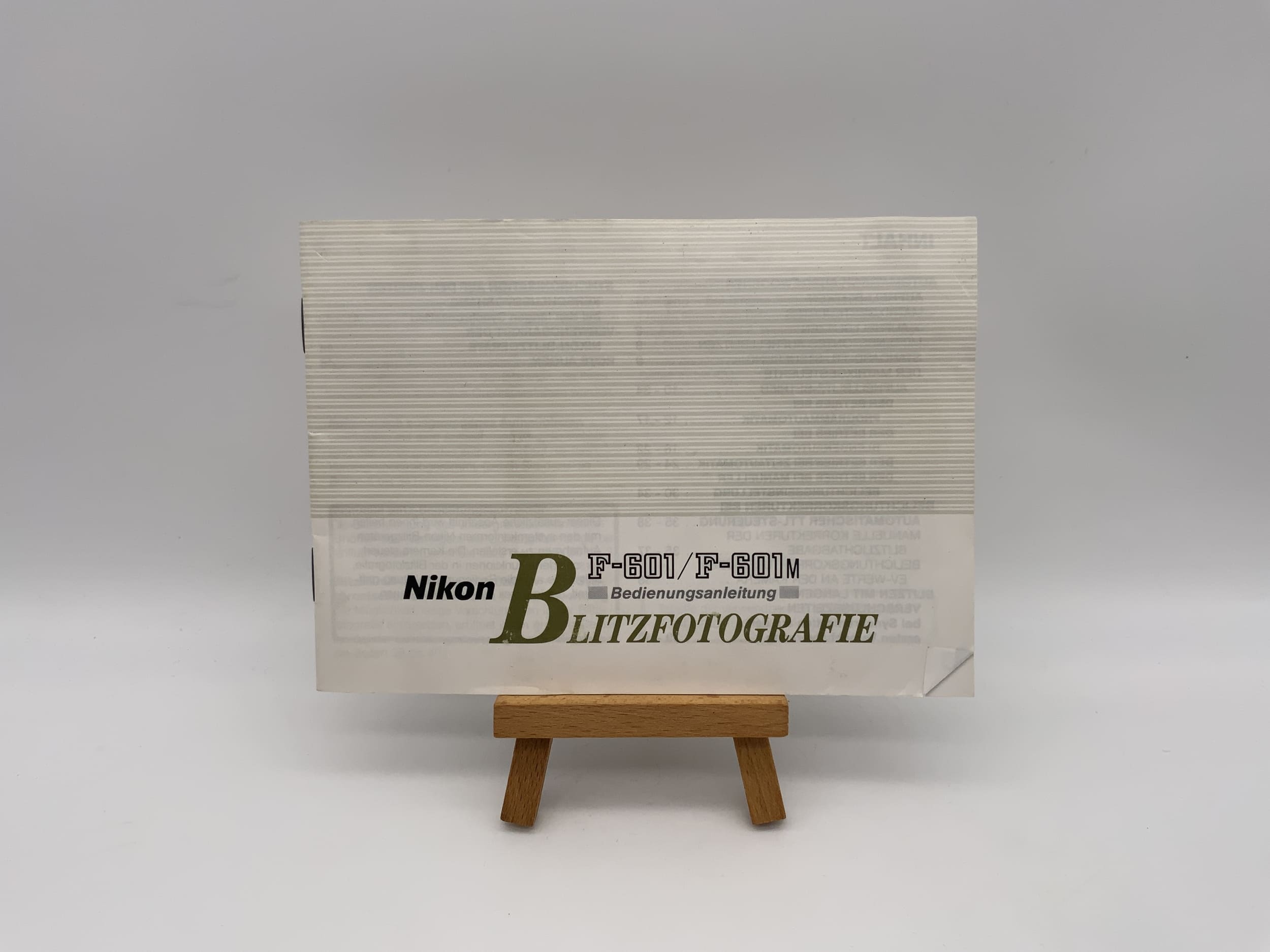 Nikon Blitzfotografie F-601 / F601M Bedienungsanleitung Deutsch