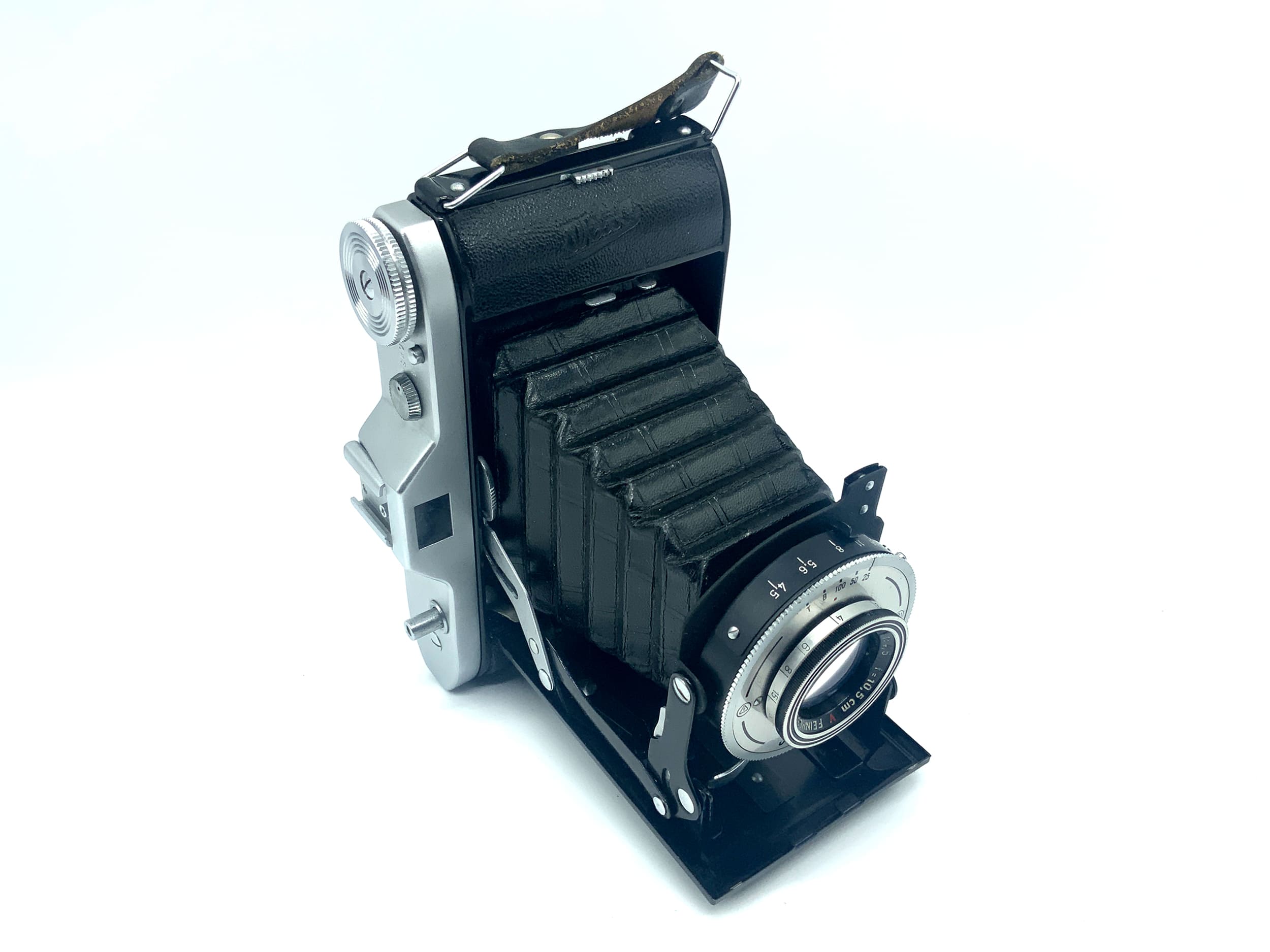 Welta Belfoca II Klappkamera mit Feinmess Dresden Bonotar 10,5cm 1:4,5 red V