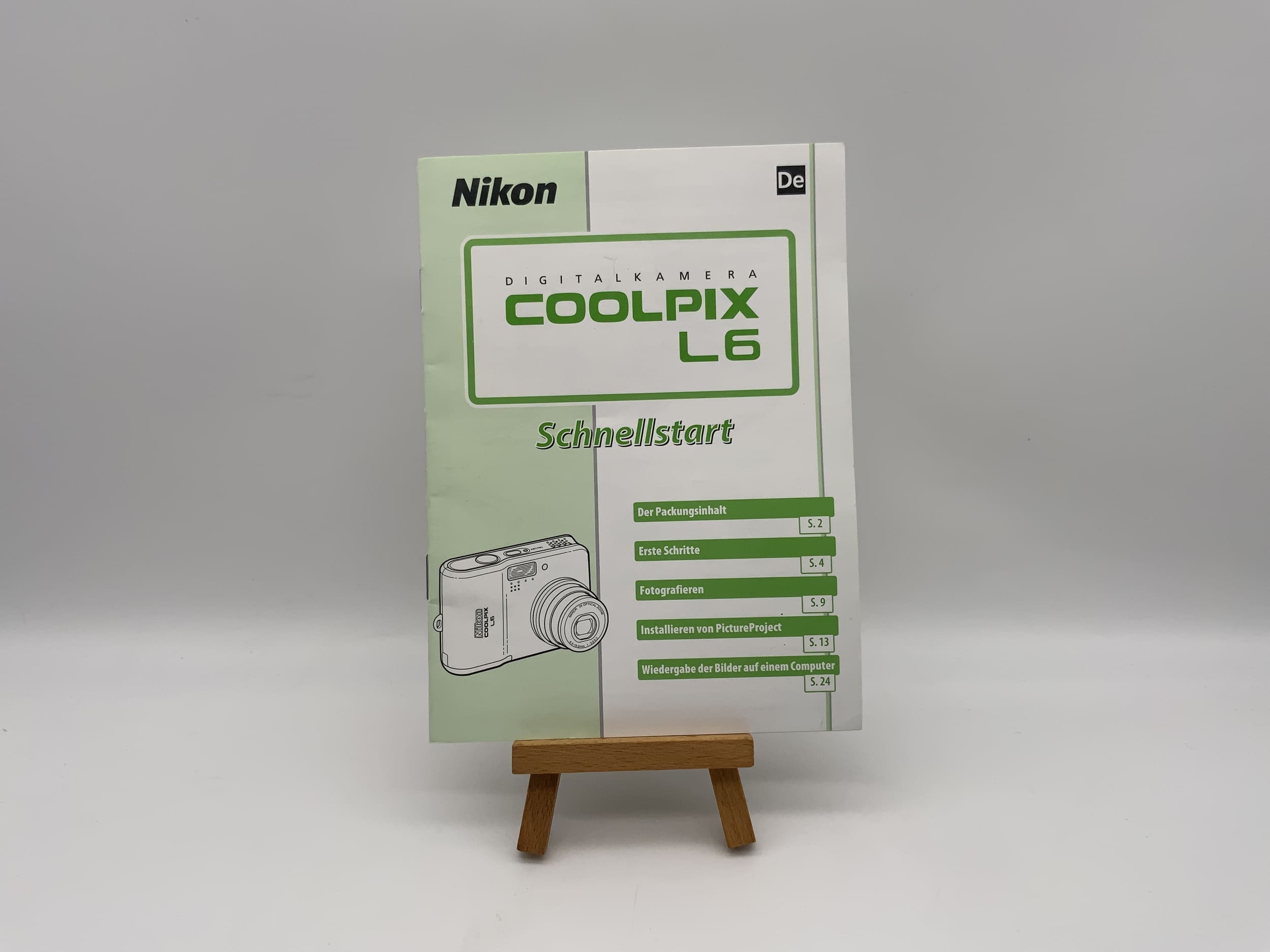 Nikon Coolpix L6 Schnellstart Bedienungsanleitung Deutsch