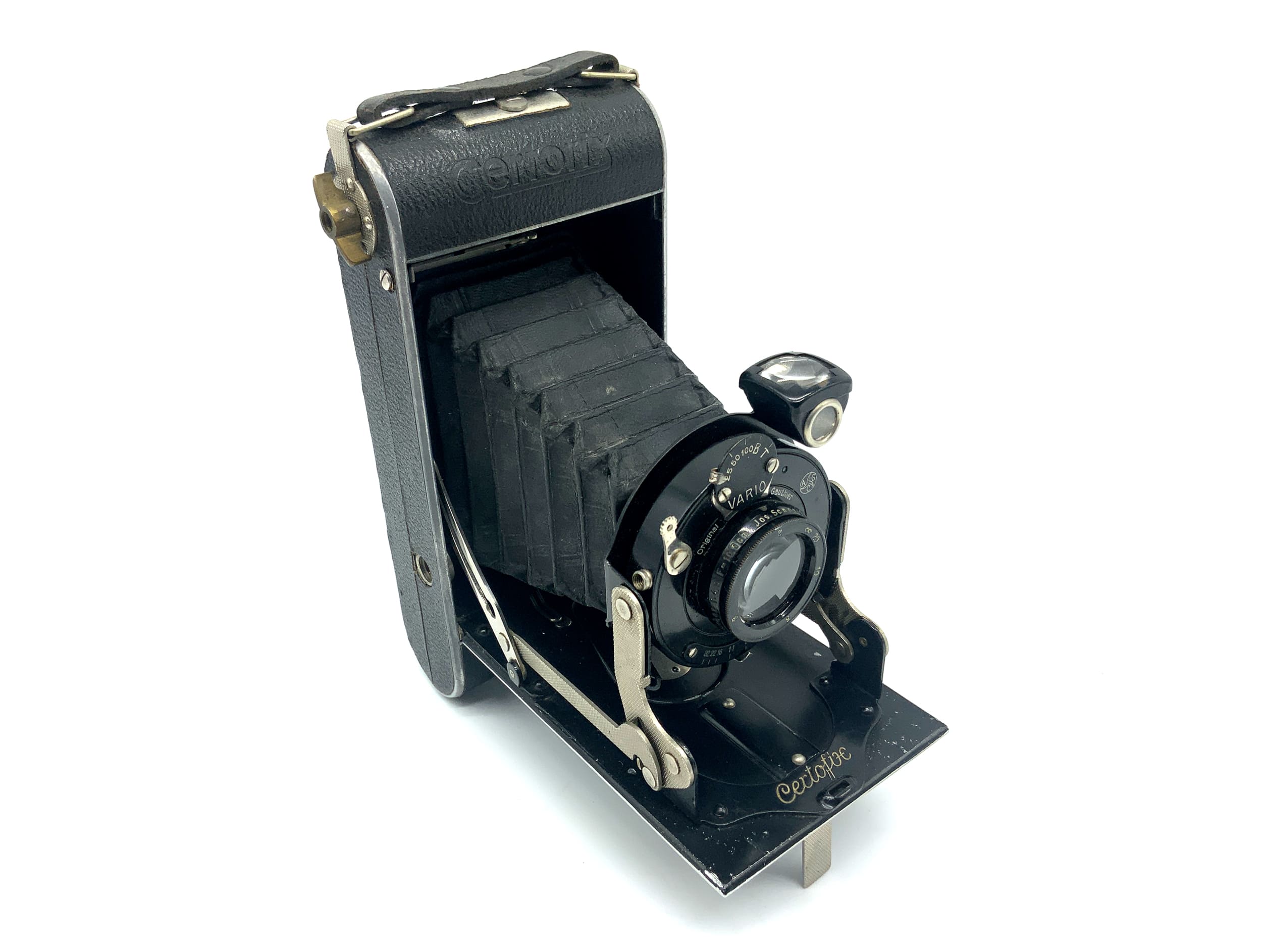 Appareil photo pliant Certo Certofix avec objectif Schneider Kreuznach Radionar 10,5 cm 1:4,5