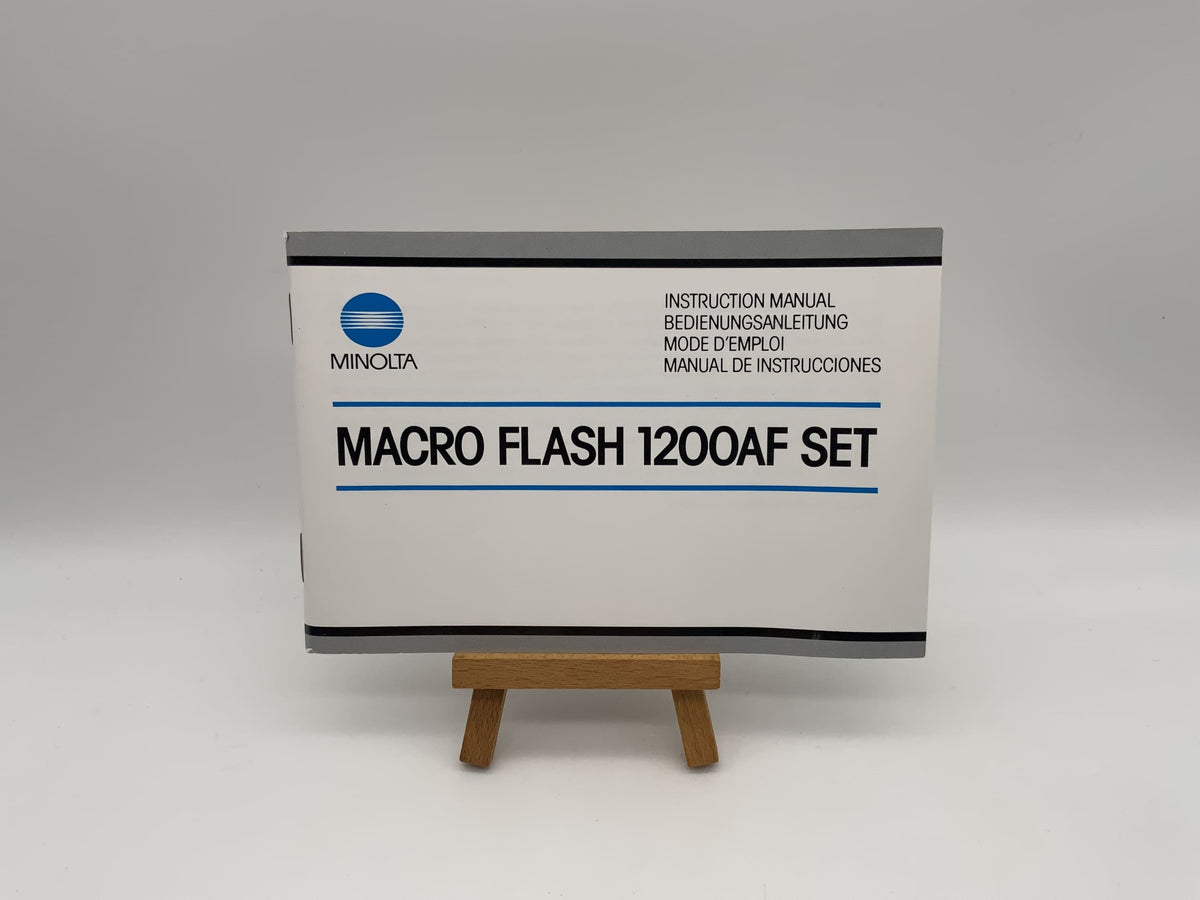 Minolta Macro Flash 1200AF SET User Manual (German)