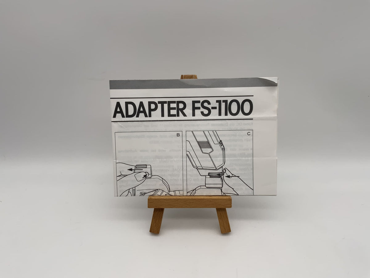 Minolta Flash Shoe Adapter FS-1100 User Manual (German)