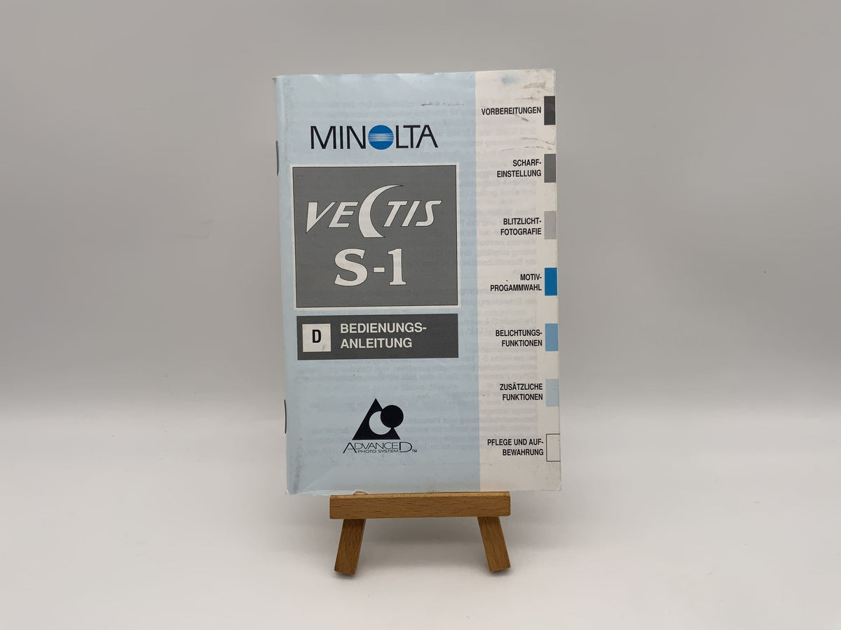 Manuel d'utilisation du Minolta Vectic S-1 (allemand)