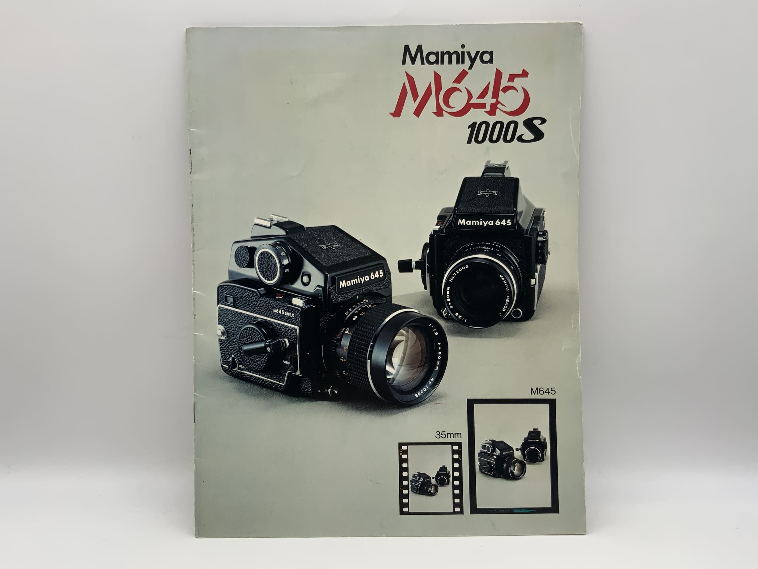 Mamiya M645 1000S Reklame Werbung 1980 Prospekt Deutsch