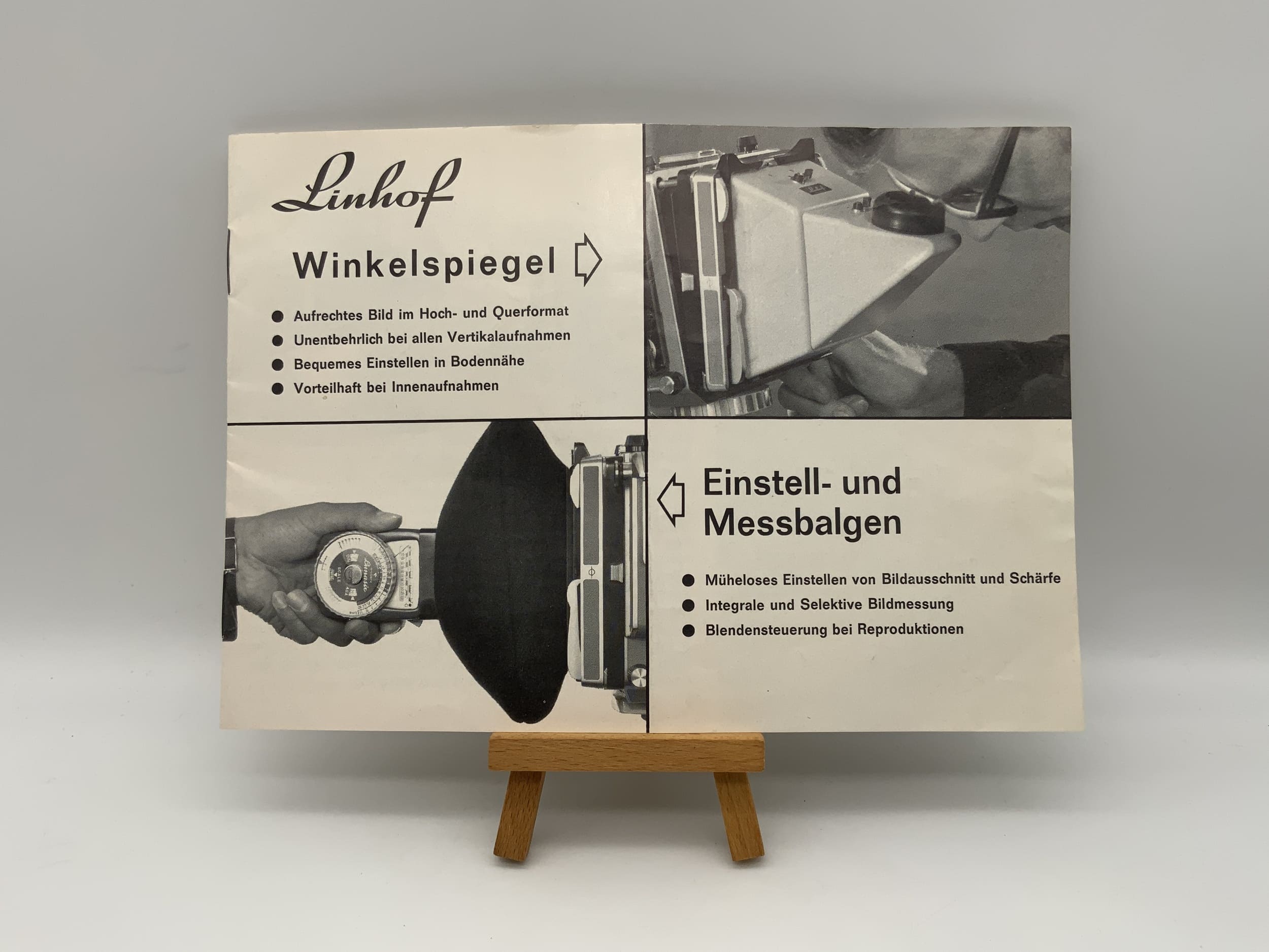 Linhof Winkelspiegel Aufrechtes Bild Müheloses Einstellen Anleitung Deutsch