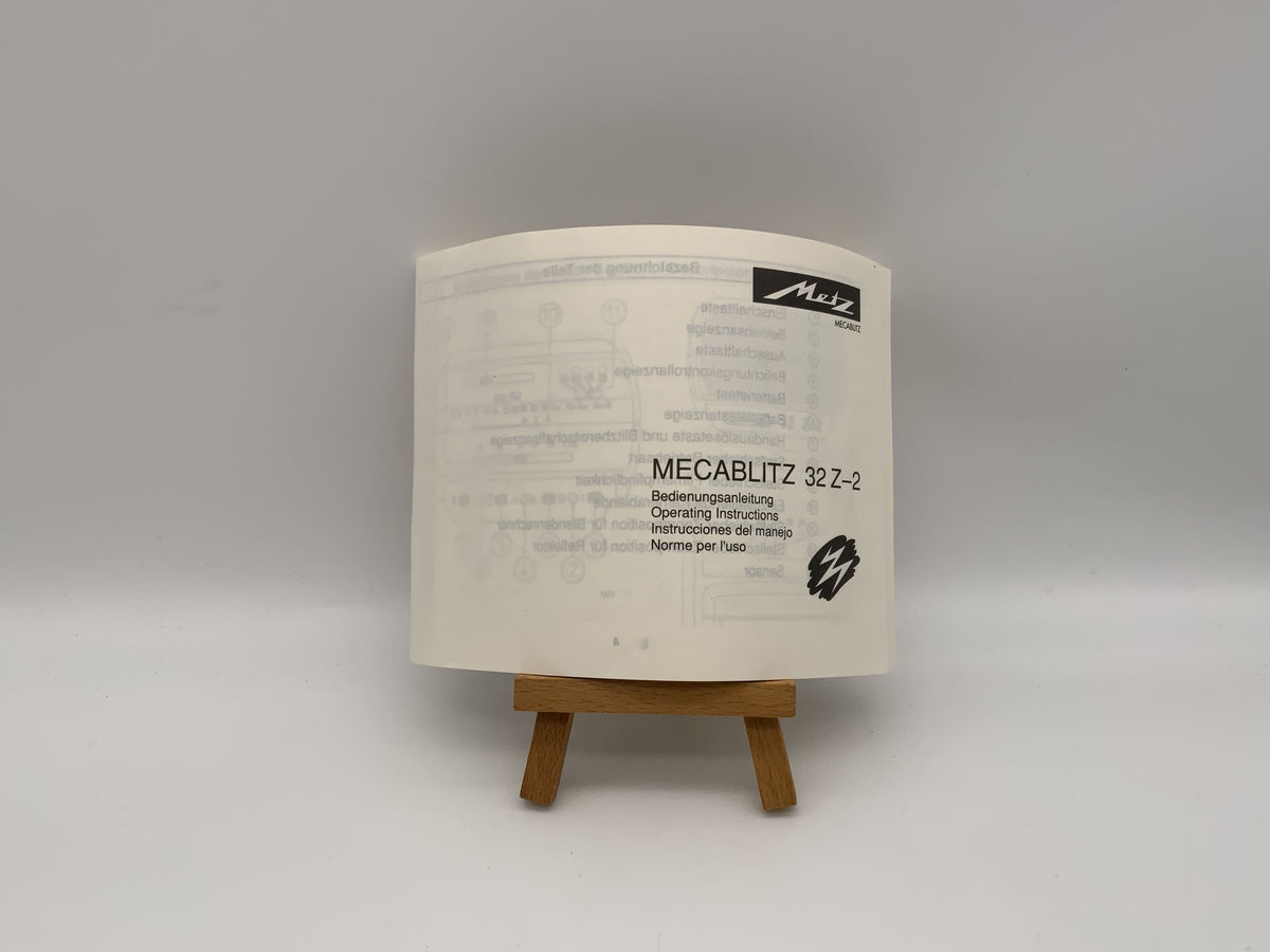 Manuel d'utilisation Metz Mecablitz 32 Z-2 (allemand)