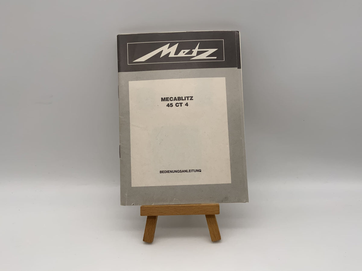 Manuel d'utilisation Metz Mecablitz 45 CT4 (allemand)