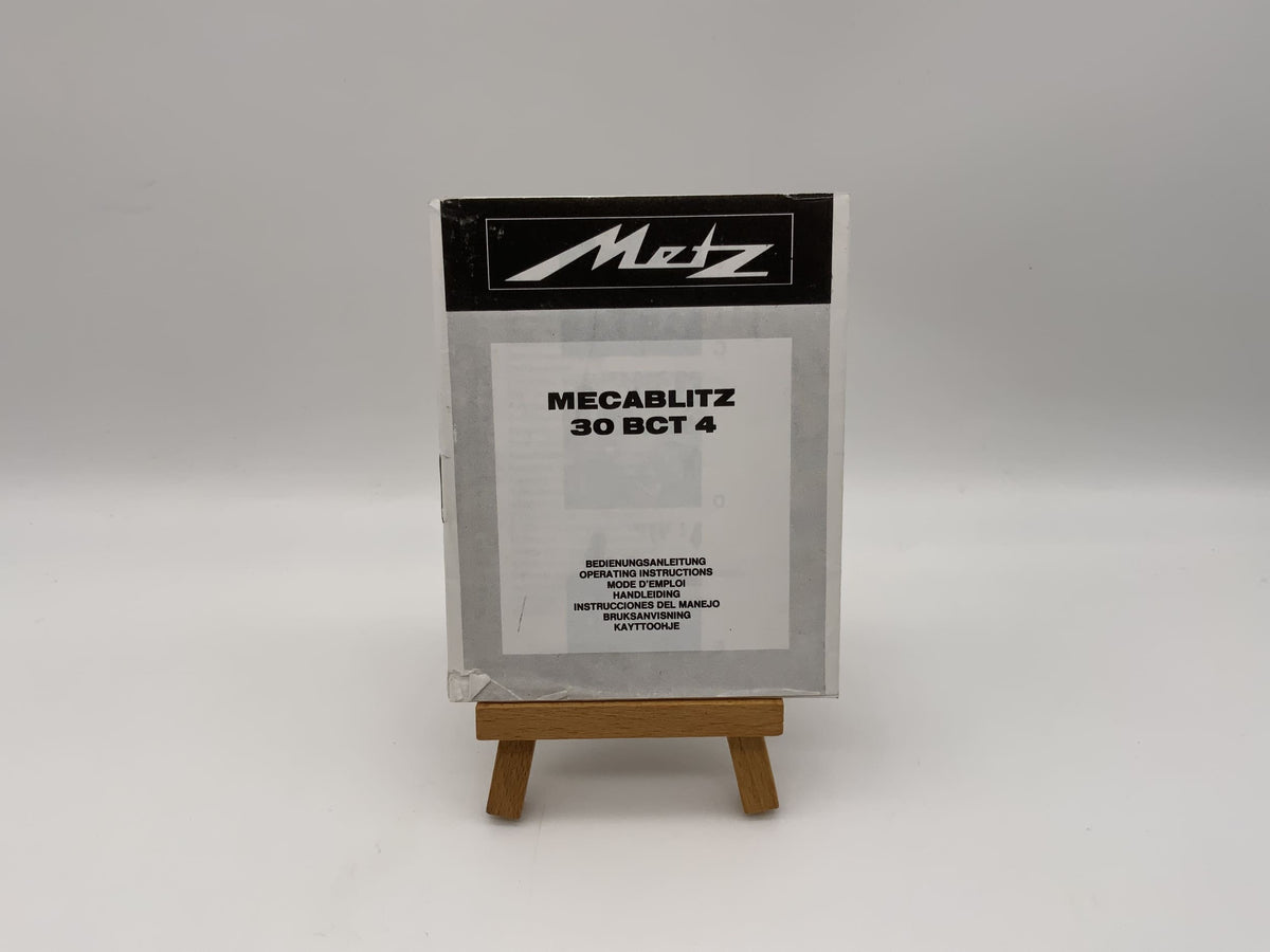 Manuel d'utilisation Metz Mecablitz 30 BCT 4 (allemand)