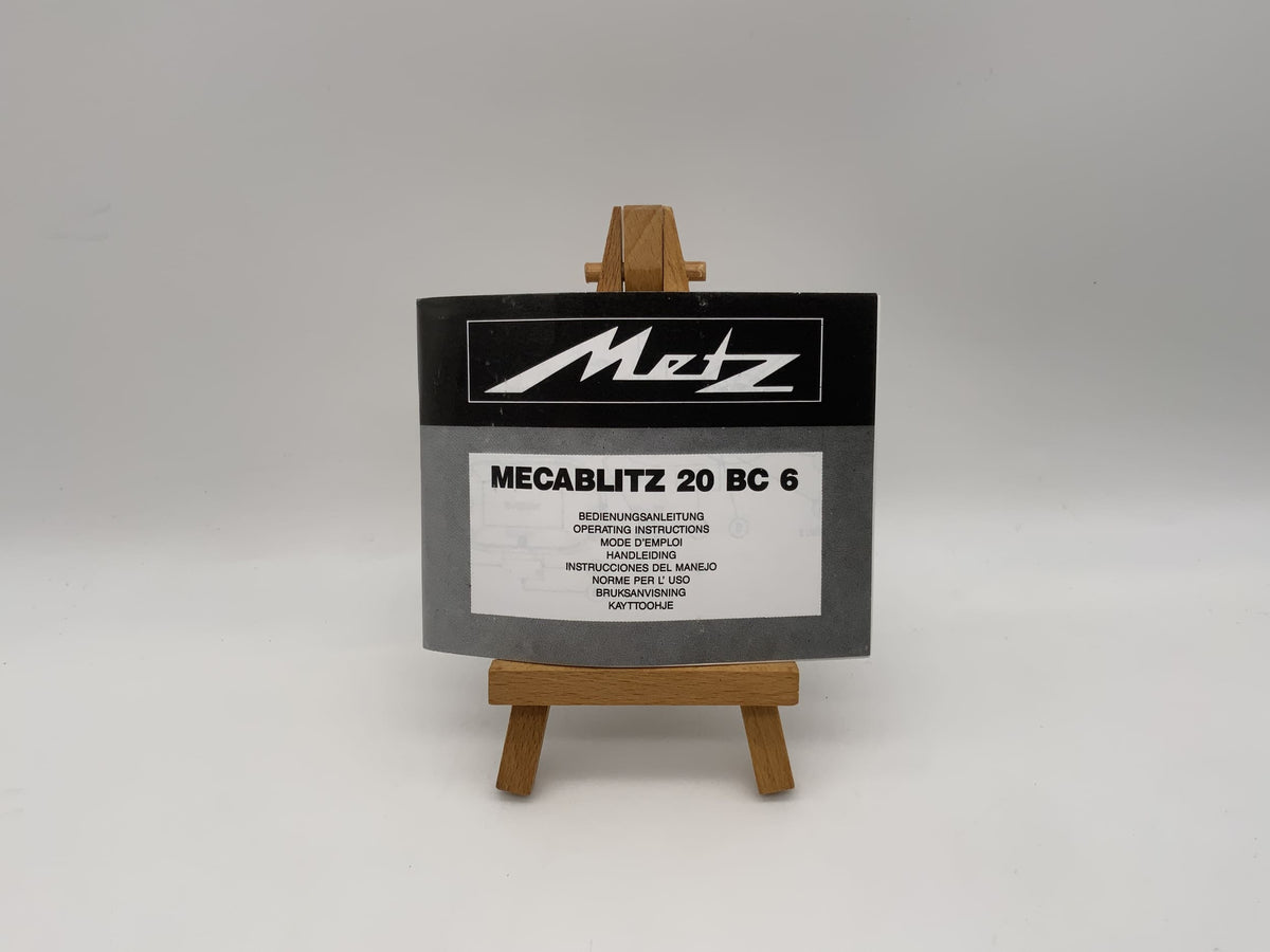 Instructions d'utilisation du Metz Mecablitz 20 BC 6 (allemand)
