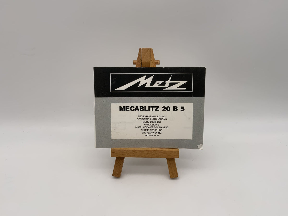 Manuel d'utilisation du Metz Mecablitz 20 B 5 (allemand)