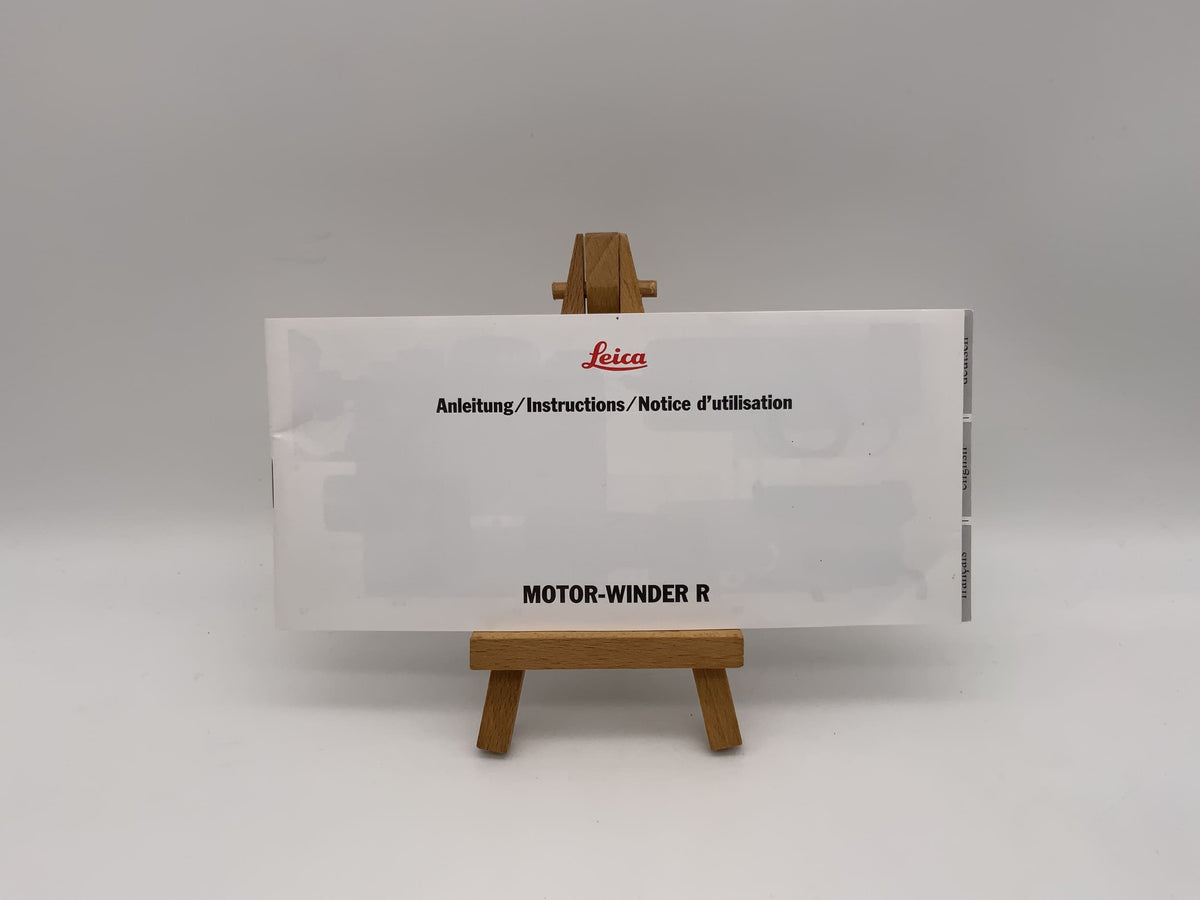 Leica Motor Winder R Bedienungsanleitung Deutsch