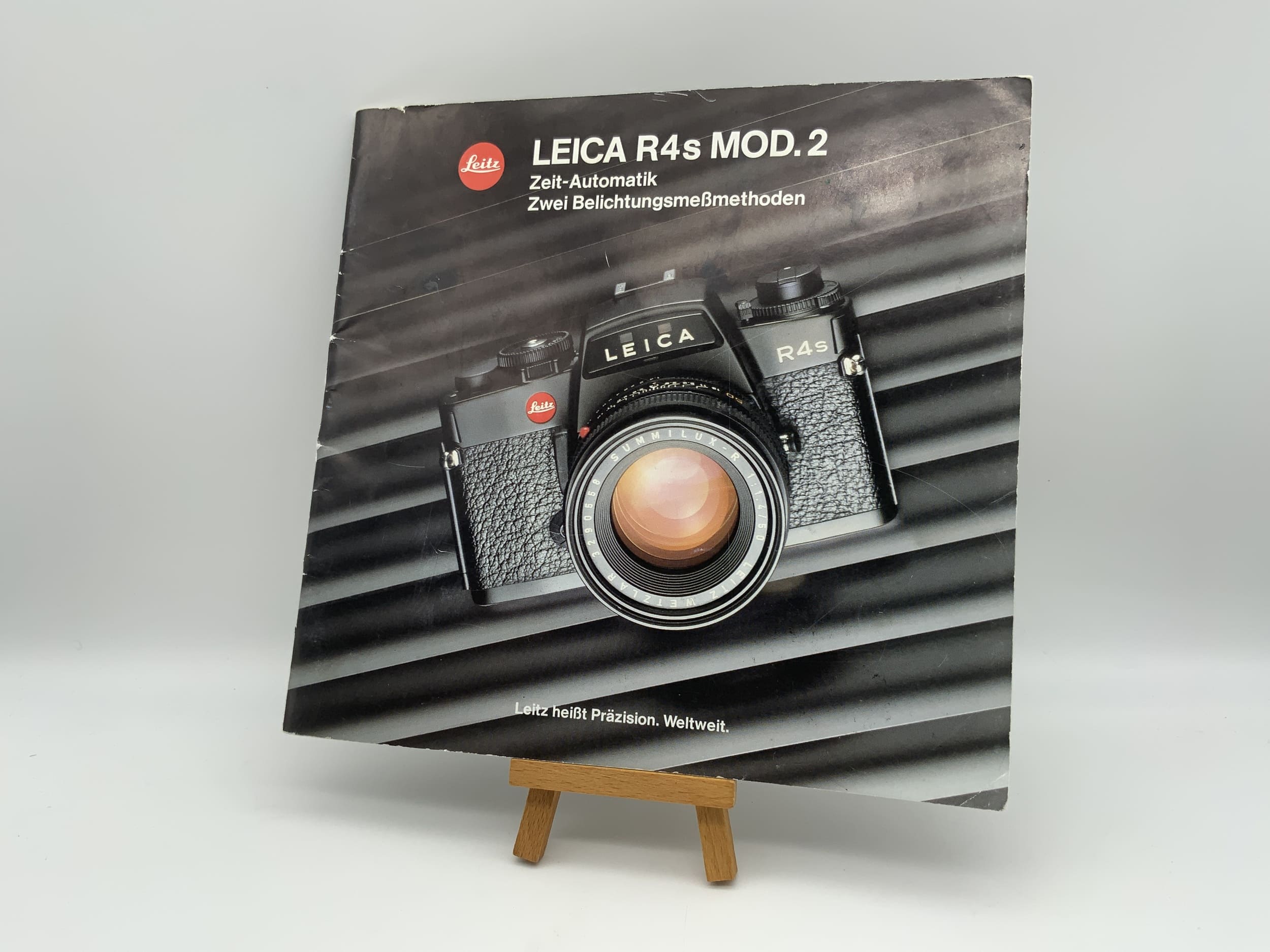 Leica R4s Mod.2 Zeit Automatik Zwei Belichtungsmeßmethoden Broschüre Deutsch